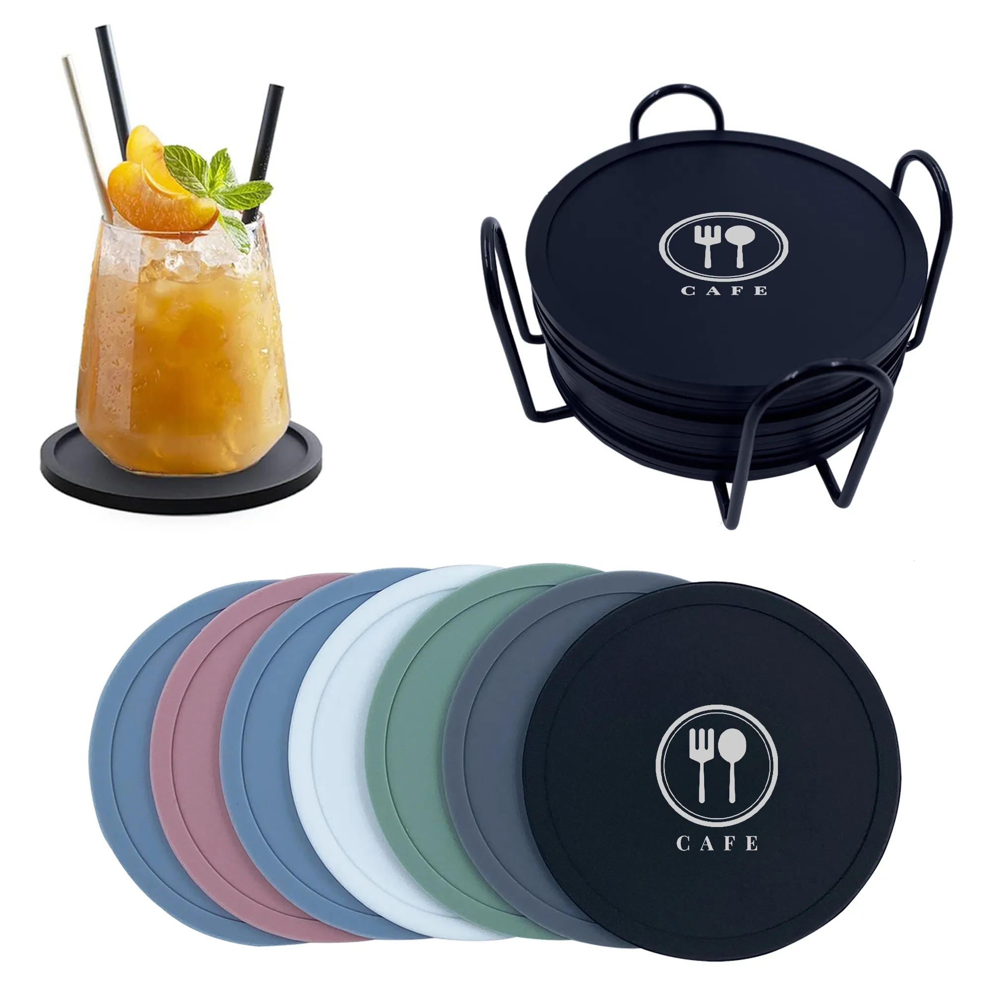 Round Silicone Coaster