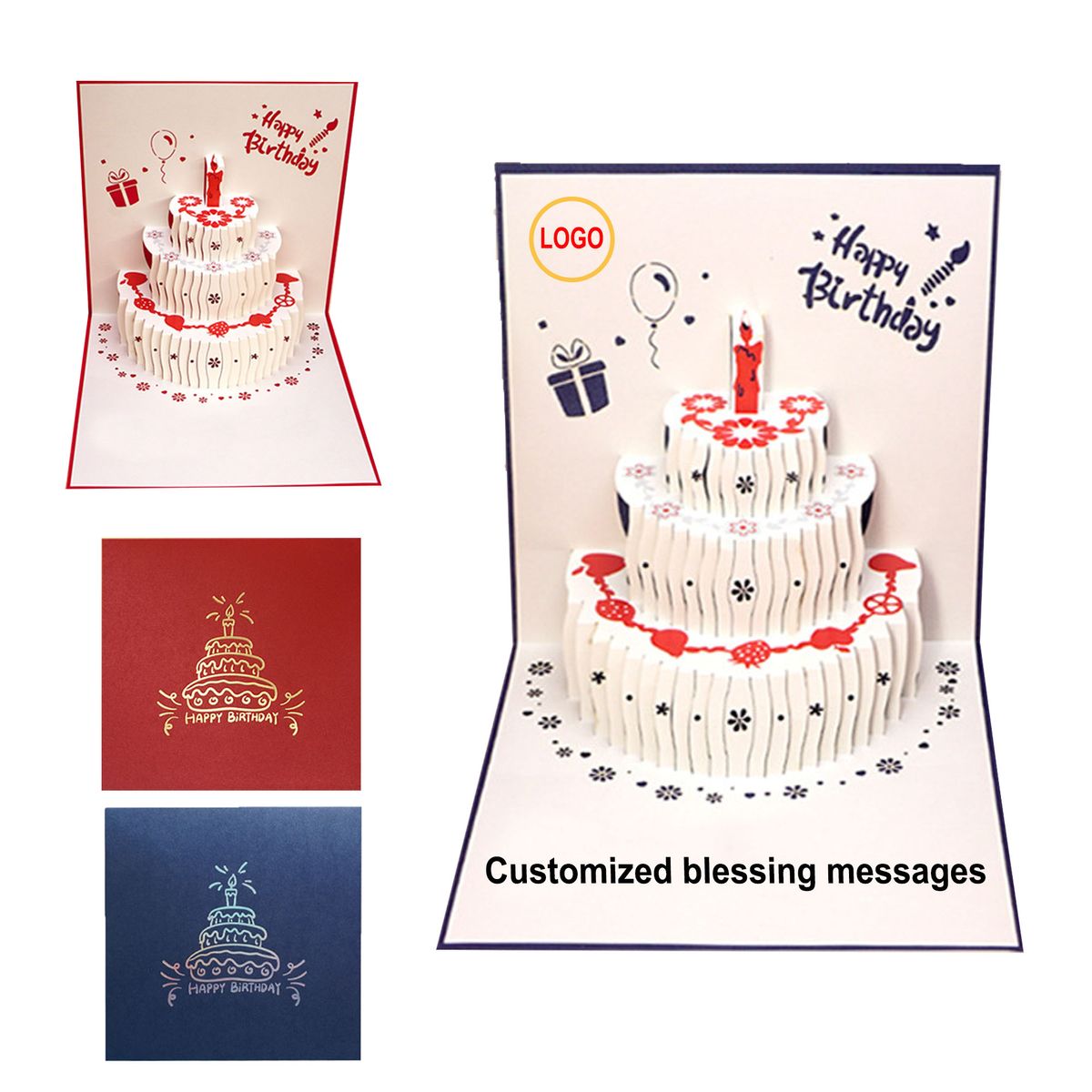 Custonm Logo Creative Birthday Card 4