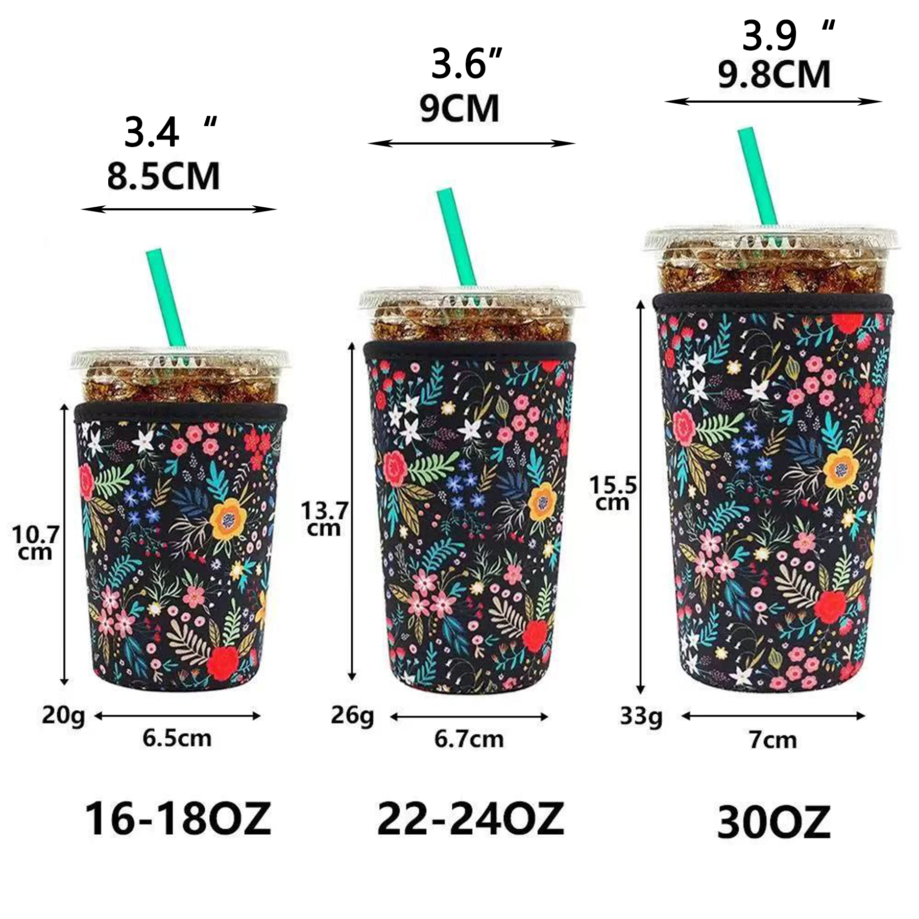 Reusable Insulator Sleeve for Iced Drinks 33