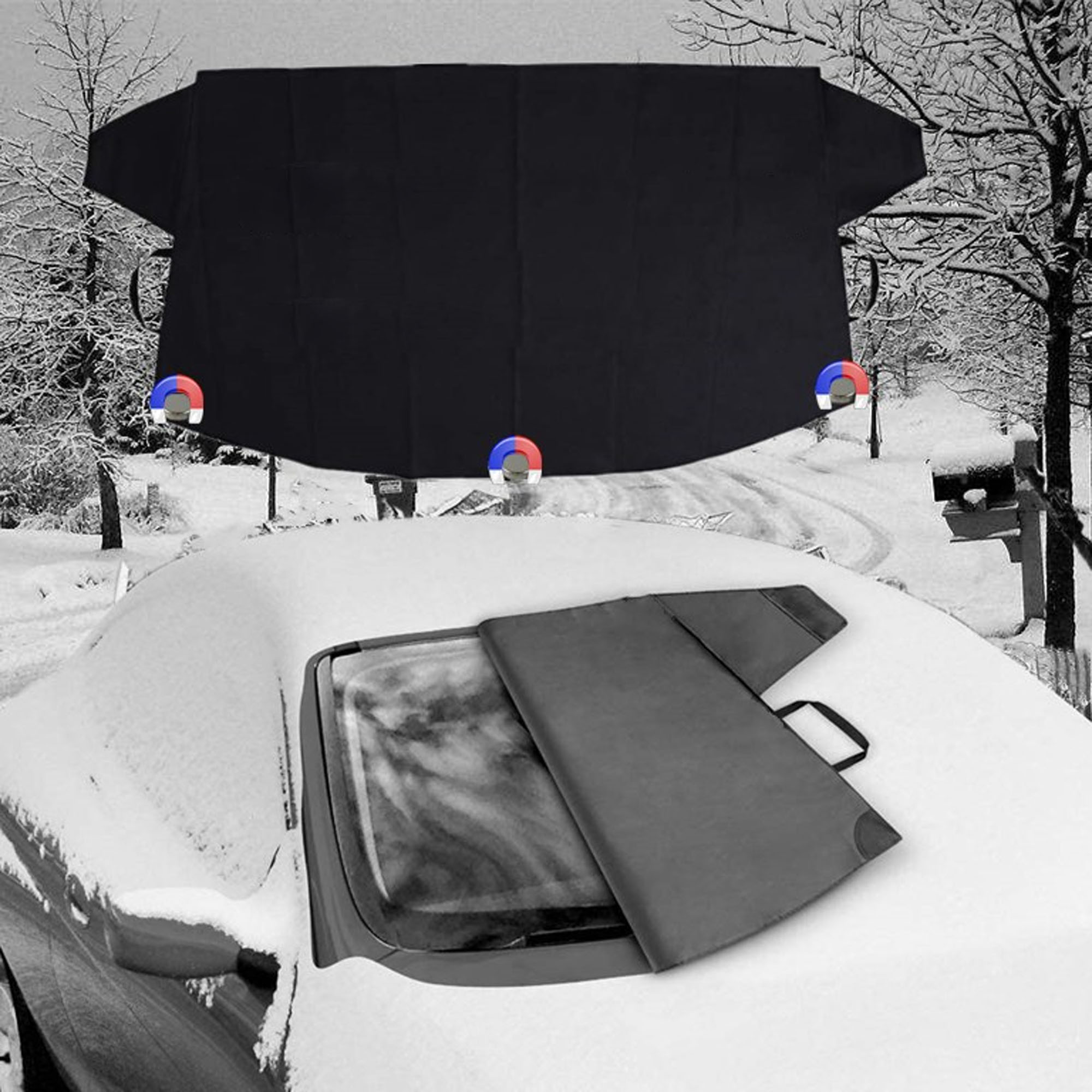 Weatherproof Windshield Snow Cover with Anti 8