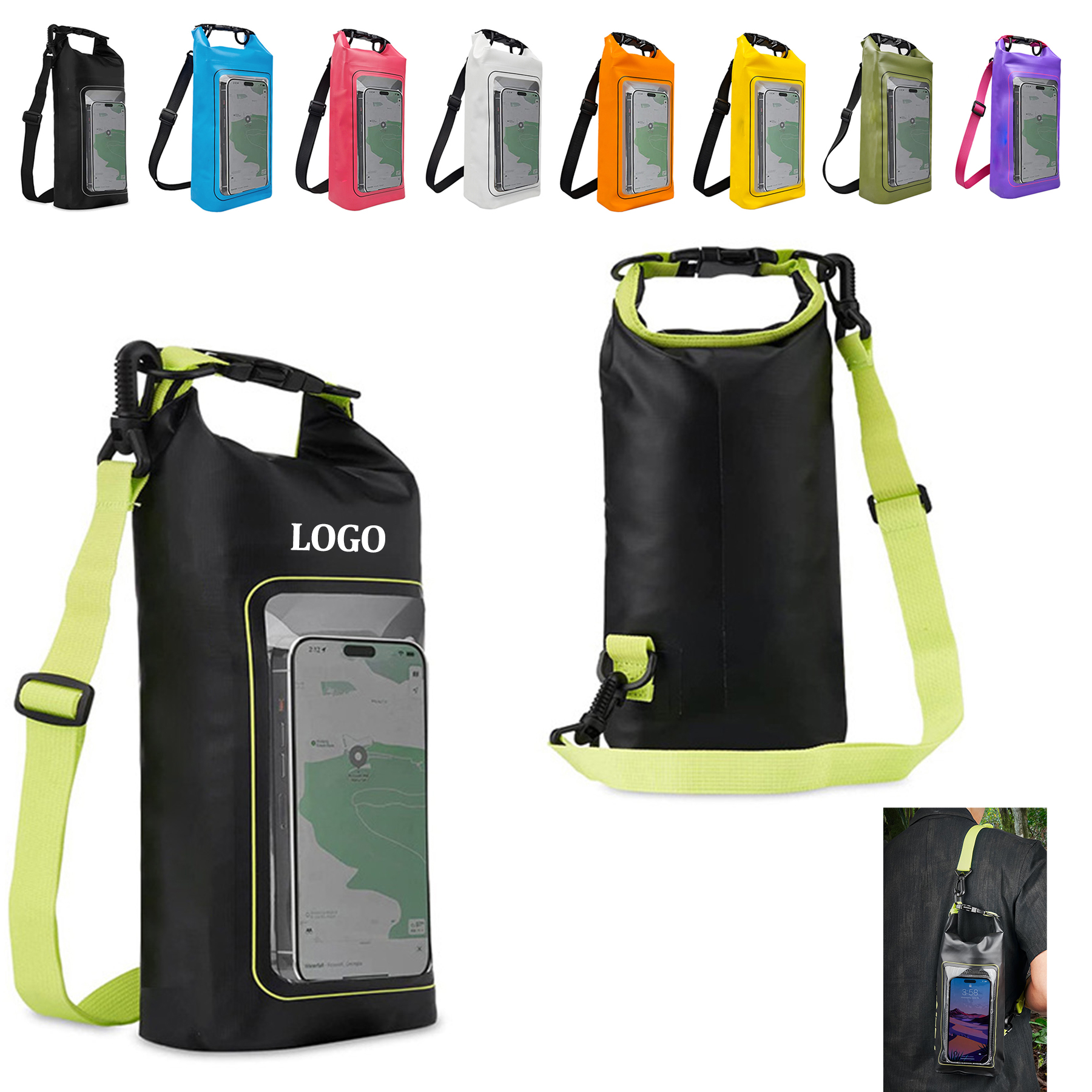 Roll Top Waterproof Backpack Straps 25