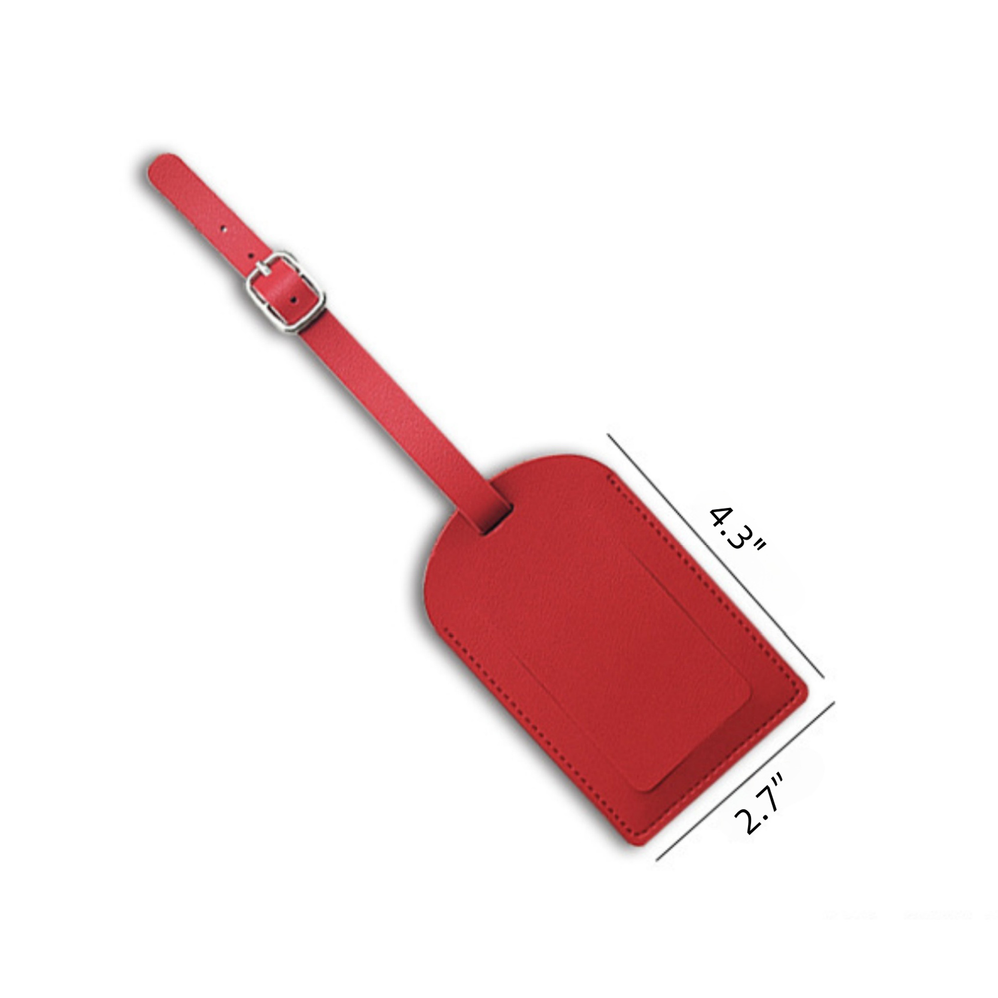 Customizable Travel PU Leather Luggage Tag 5