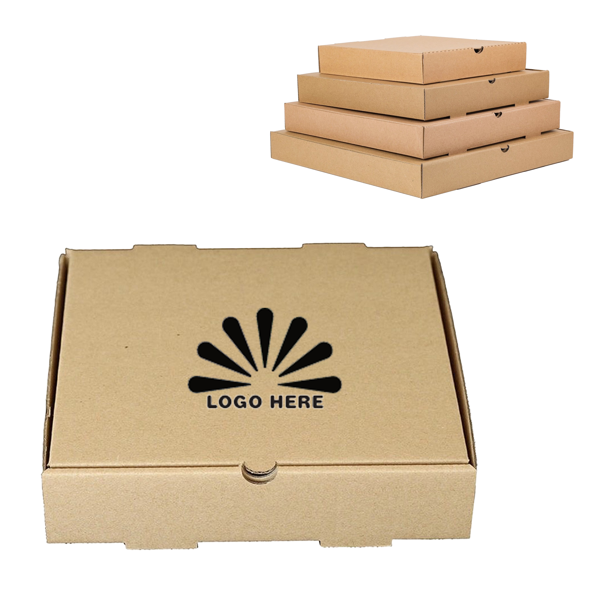 Custom 9-Inch Pizza Boxes (Customizable Sizes 6"-18") 3
