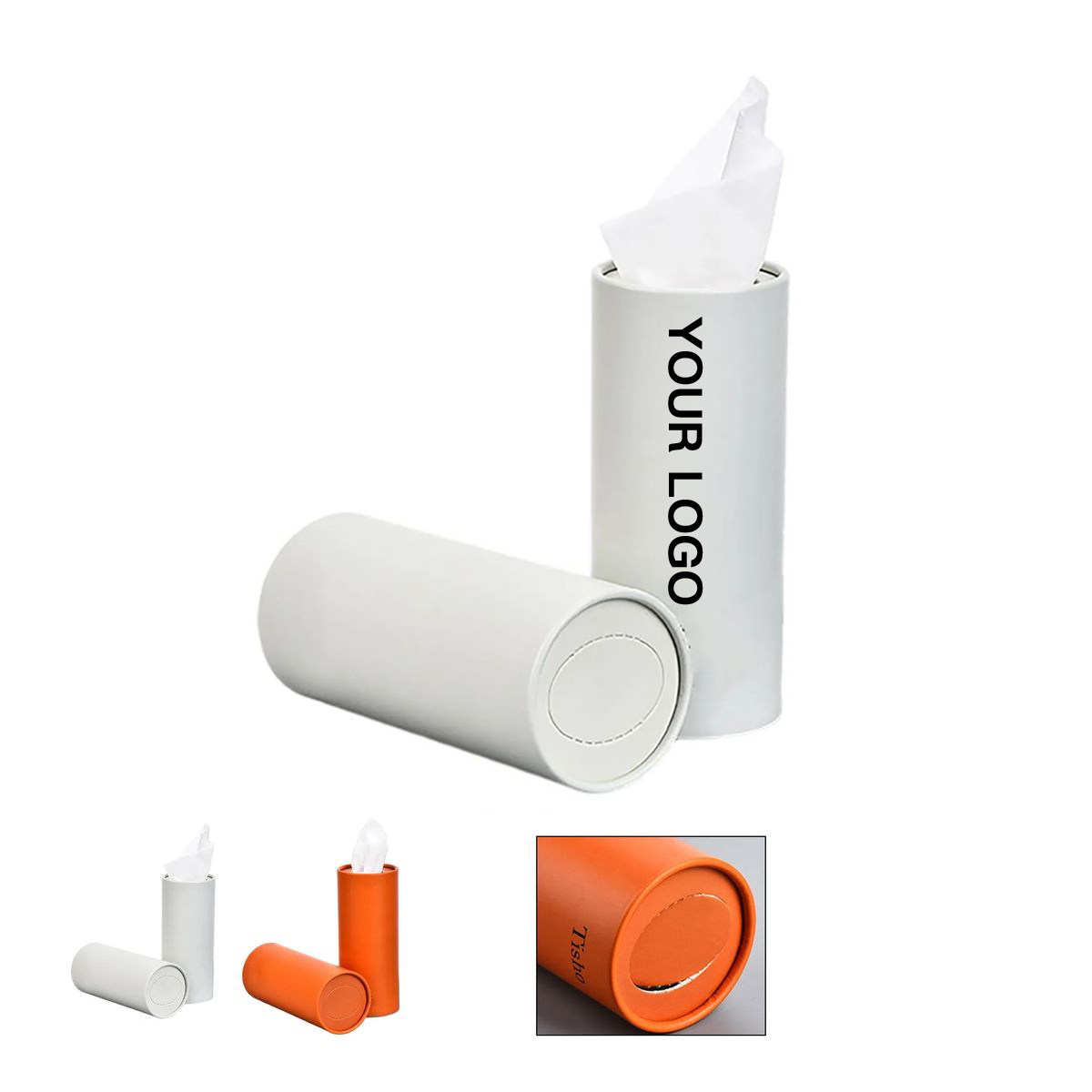 Travel Size Round Tissue Holder for Cars and Trucks