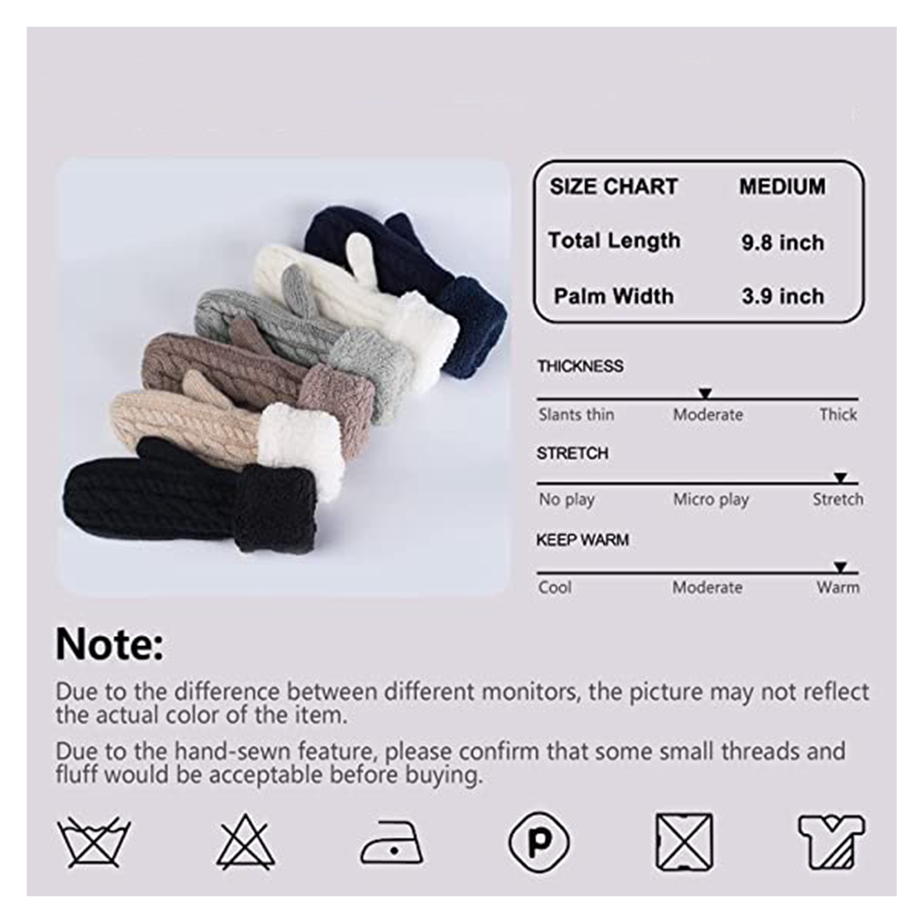 Women's Winter Mittens Glove 6