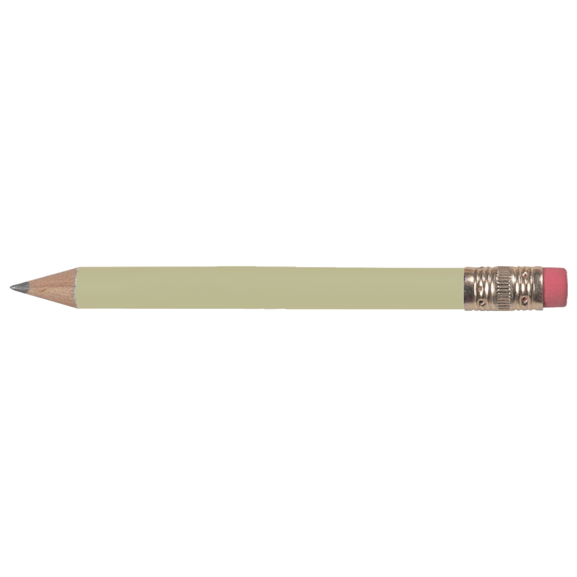 Round Golf Pencil w/Eraser 15