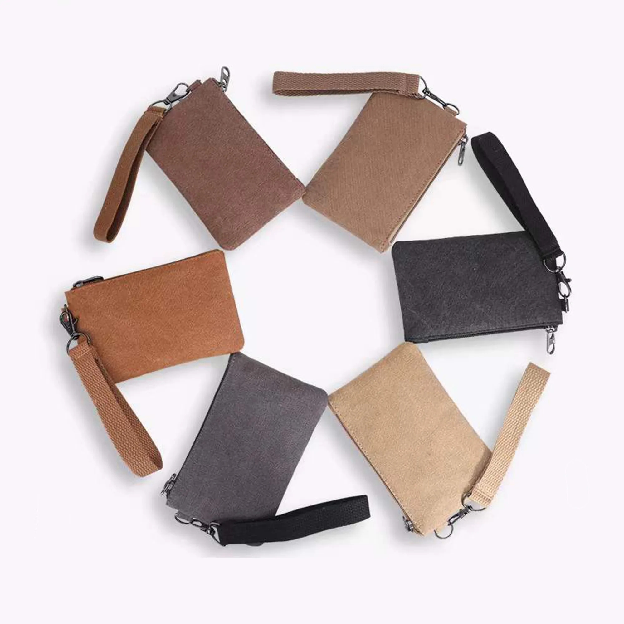 New Canvas Coin Purse With Customizable Logo 7