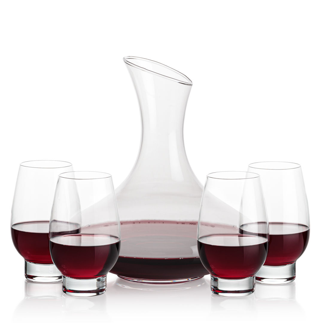 Innisfil Carafe & Glenarden Stemless Wine