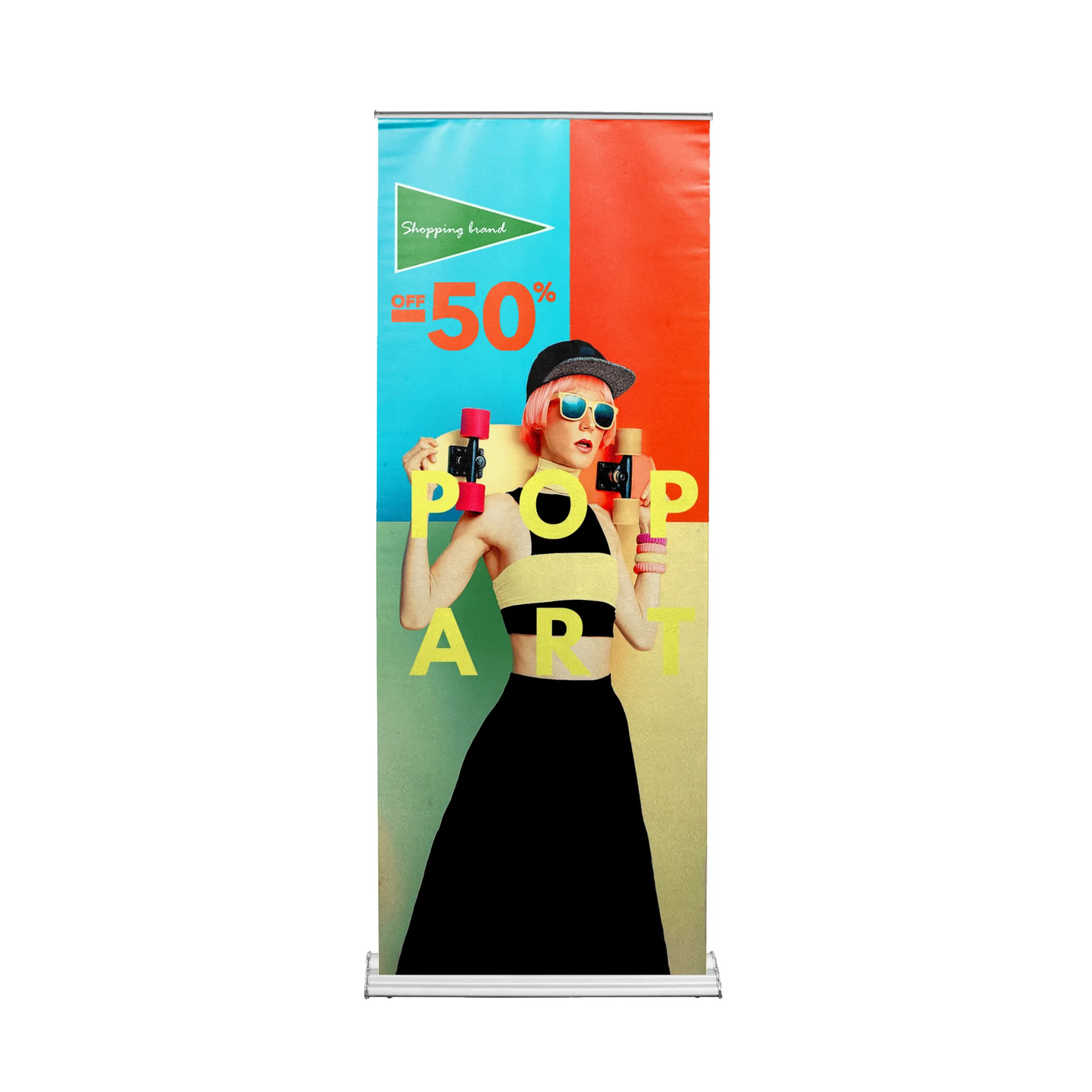 33.25" x 86.6" Adjustable Banner Stand Kit