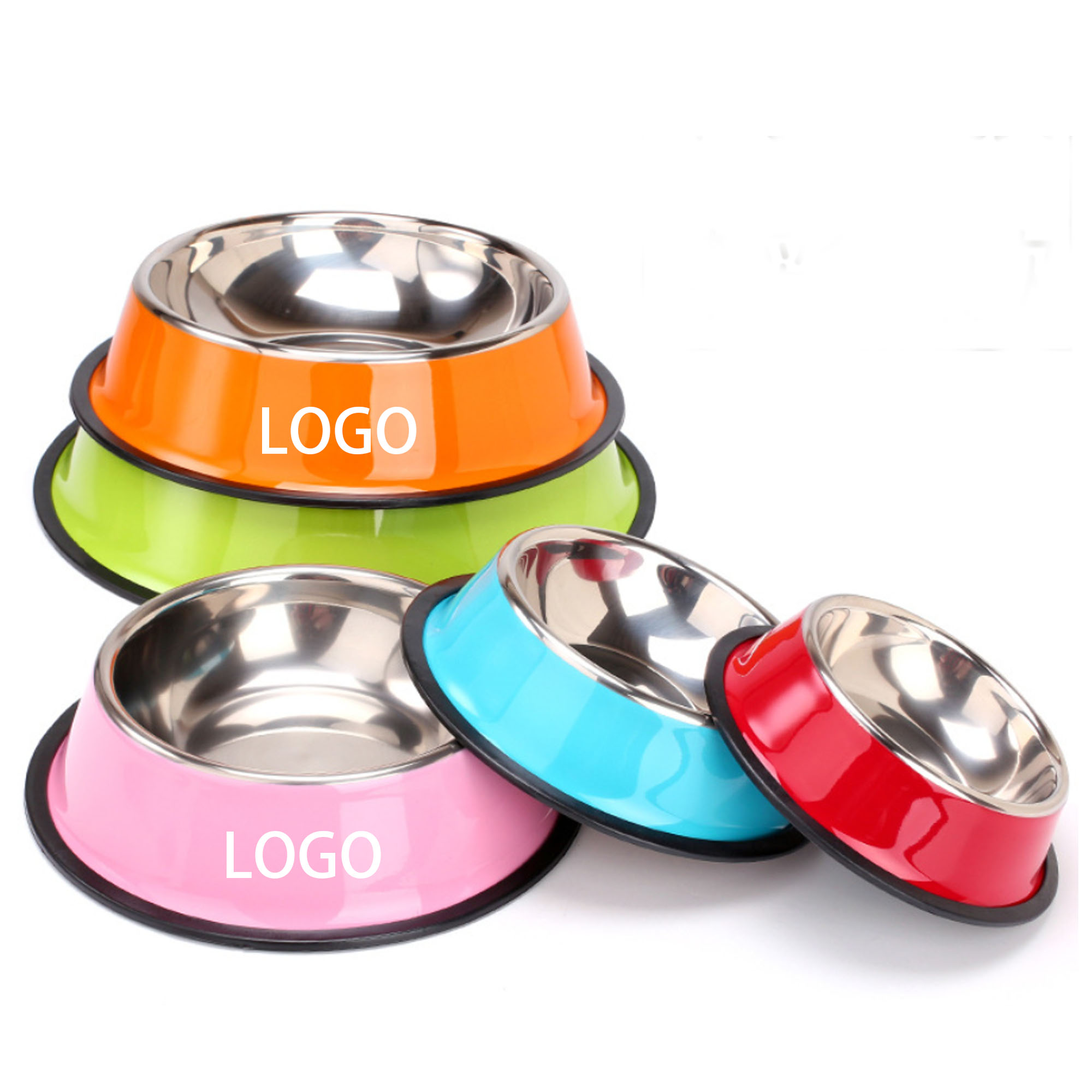 Stainless Steel Dog Bowl with Non-slip Base 3