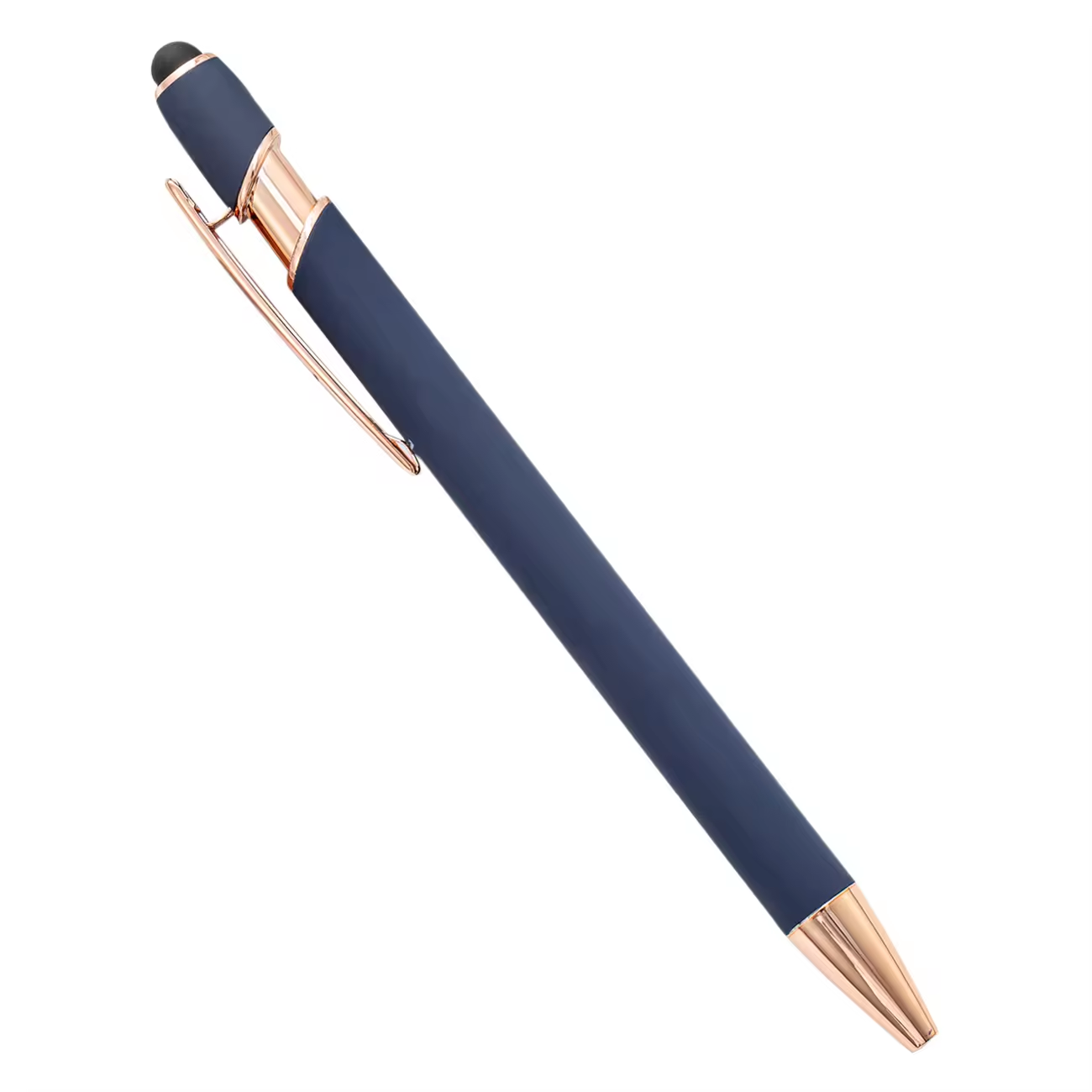 Rita Soft Touch Rubber Ballpoint pen with Stylus 14