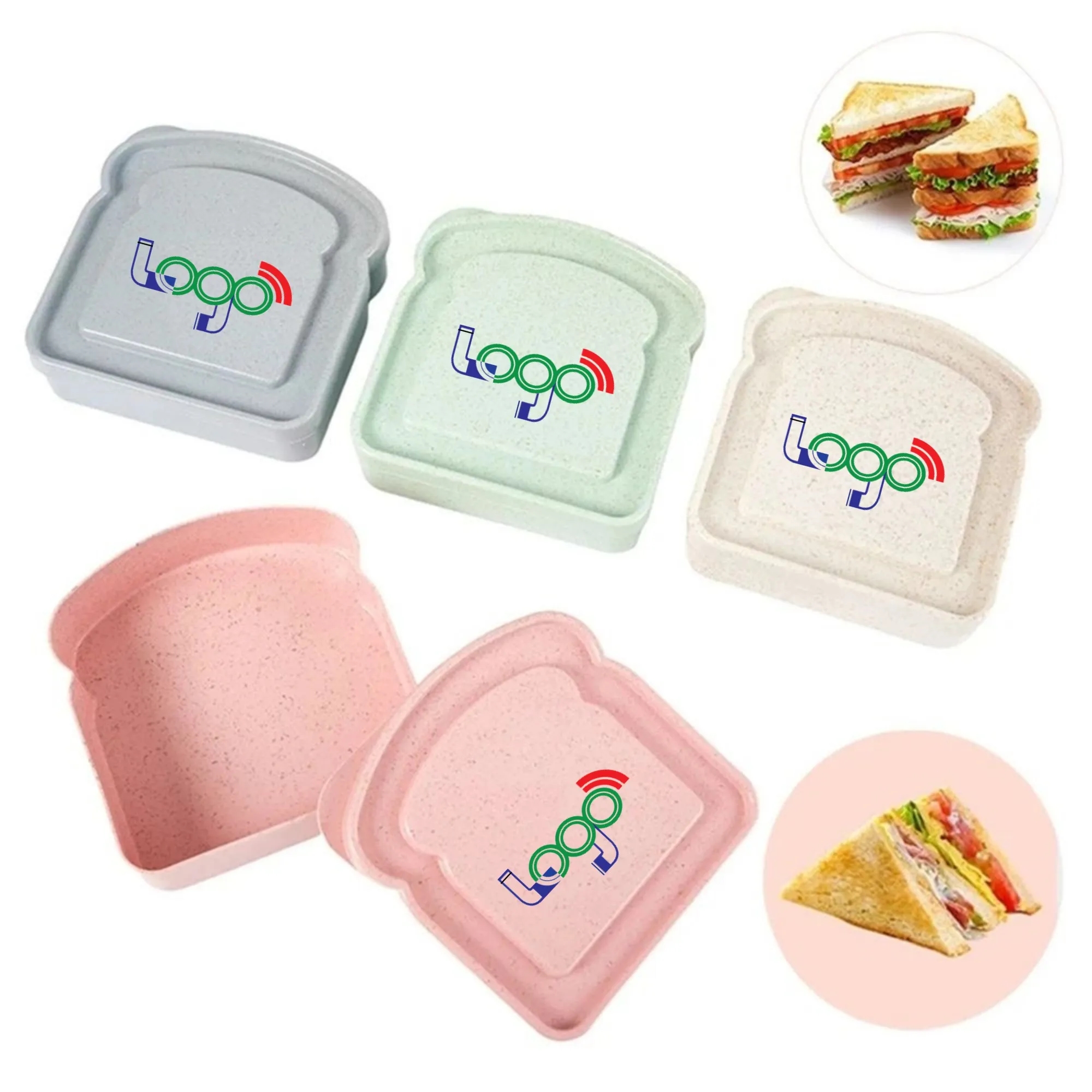 Sandwich Containers Lunch Boxes BPA Free for Kids Adults 8
