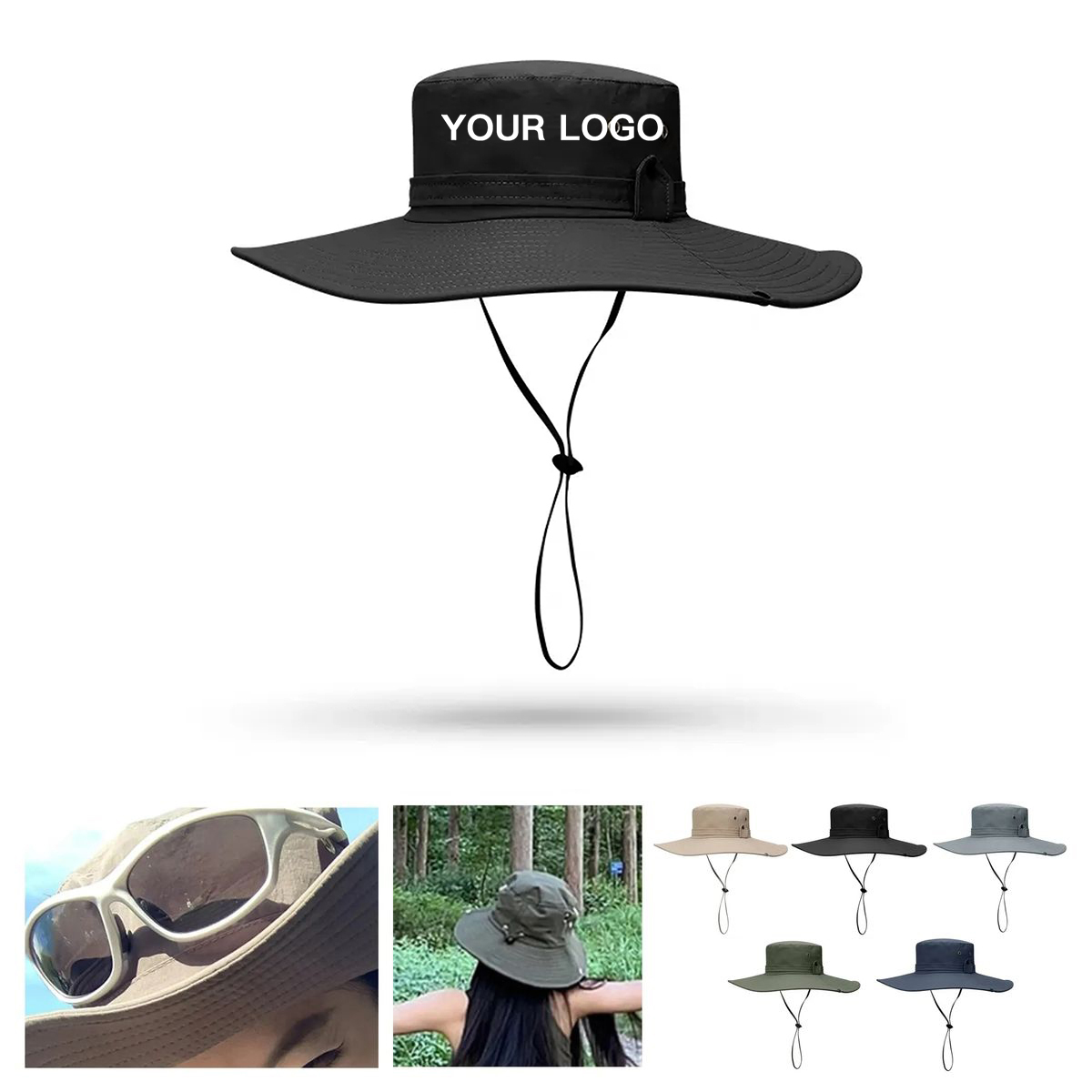 Polyester Outdoor Bucket Hat for Summer