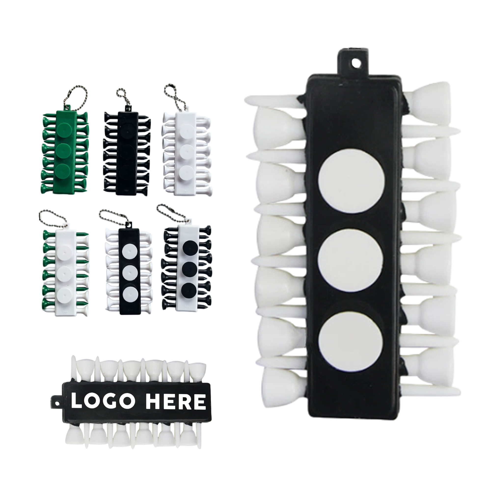 Golf Tee Holder With Markers 2