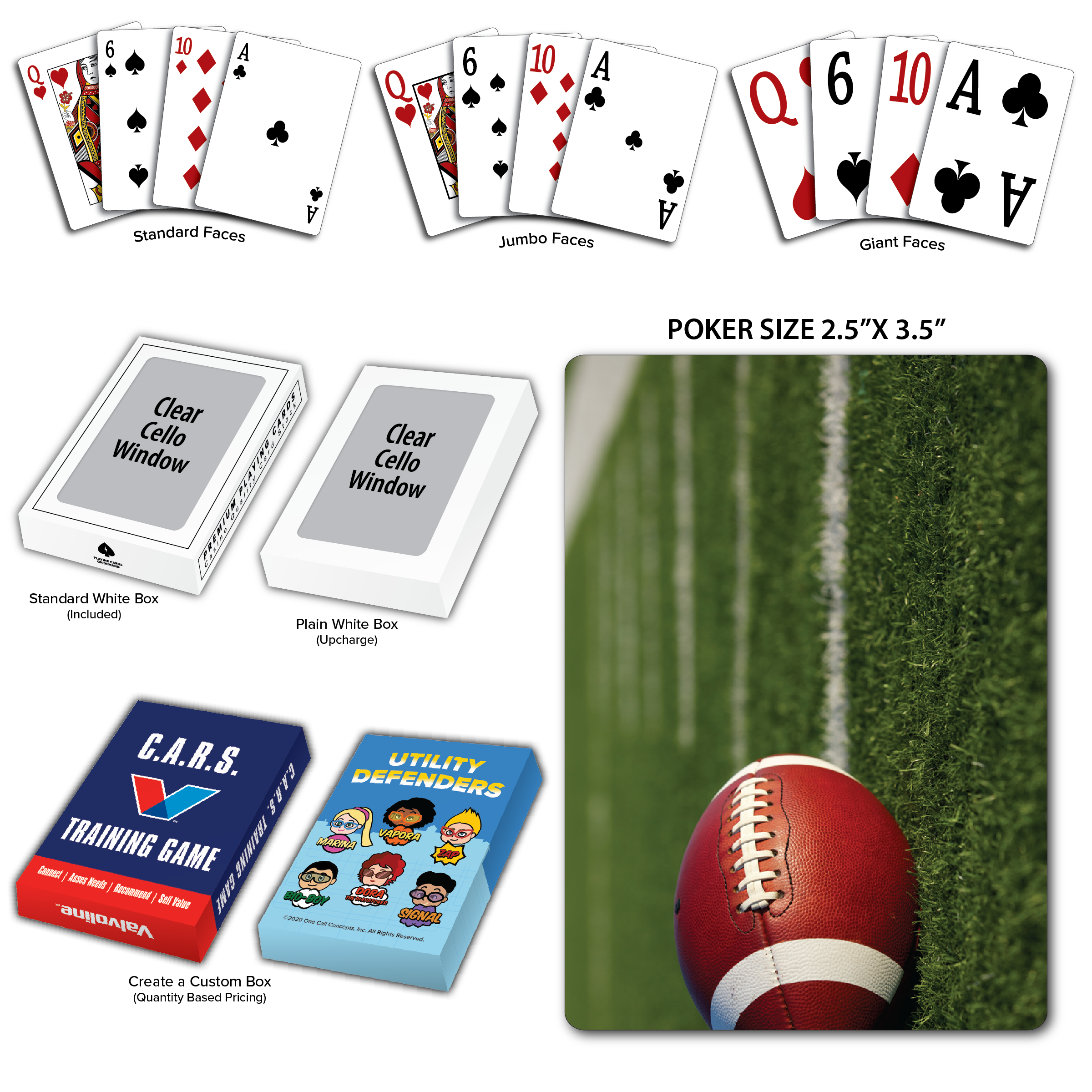 Football Theme Poker Size Playing Cards 8