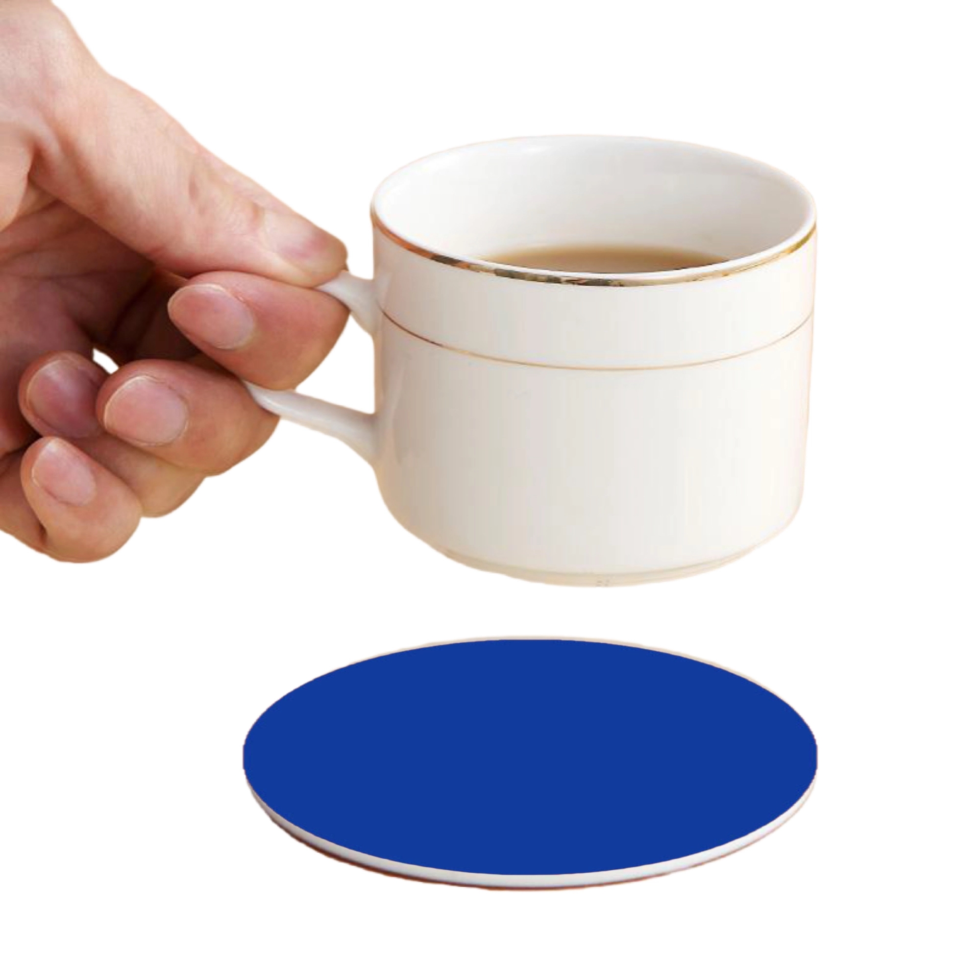 MOQ 50 Full Color PVC Round Coasters 35