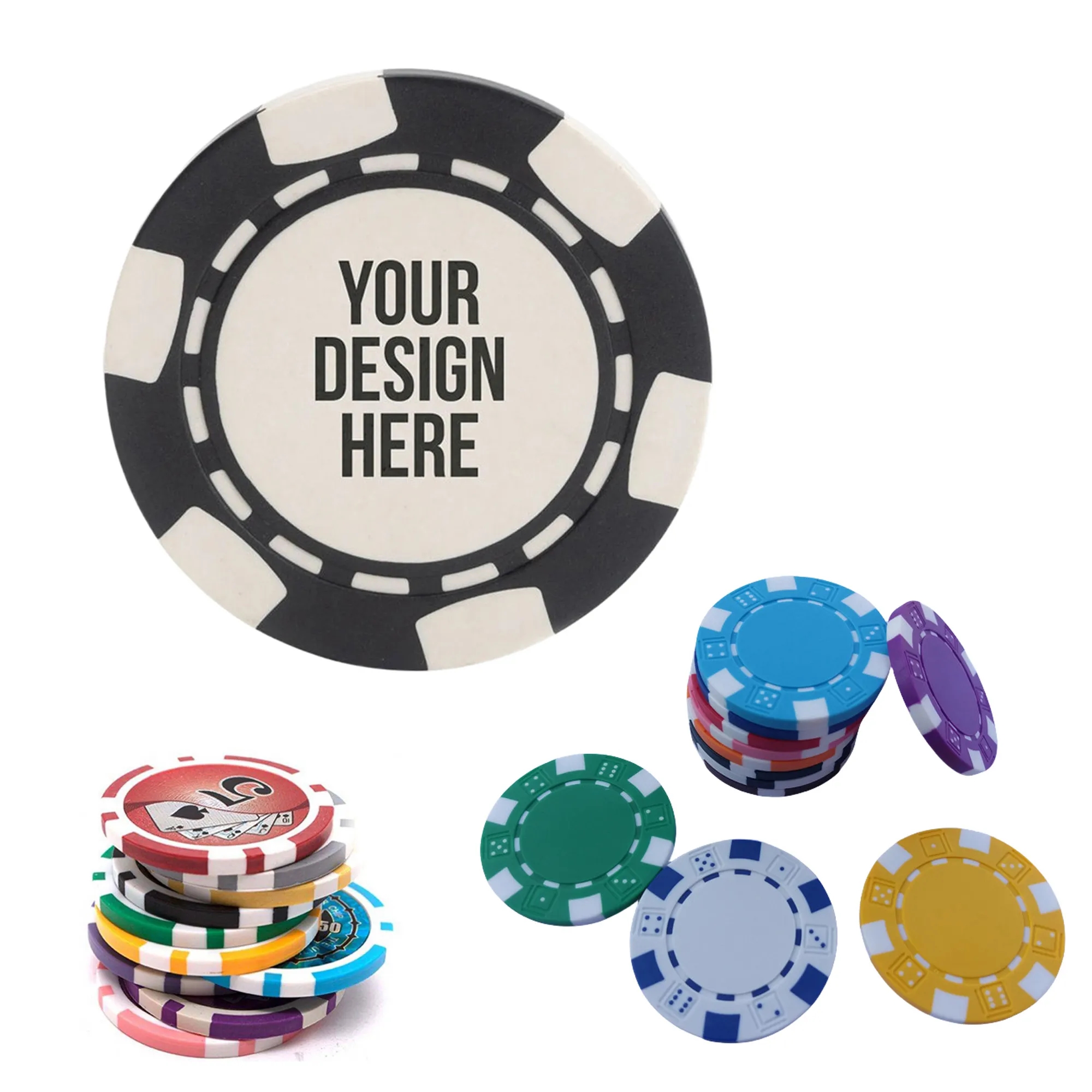 MOQ100PCS Custom Logo The Art of Plastic Poker Chip Stacking 7