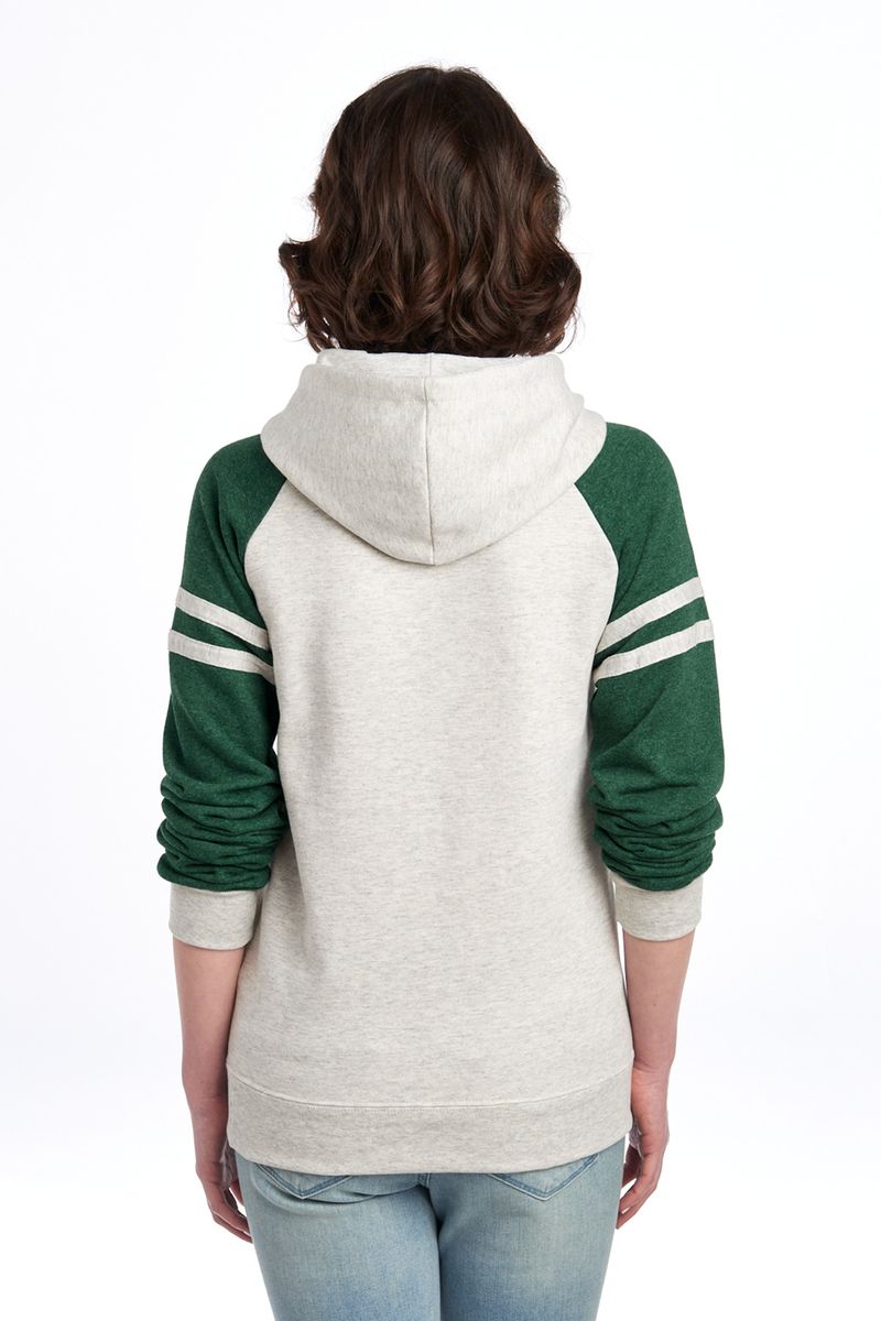 Jerzees Unisex NuBlend Varsity Colorblock Hooded Sweatshirt