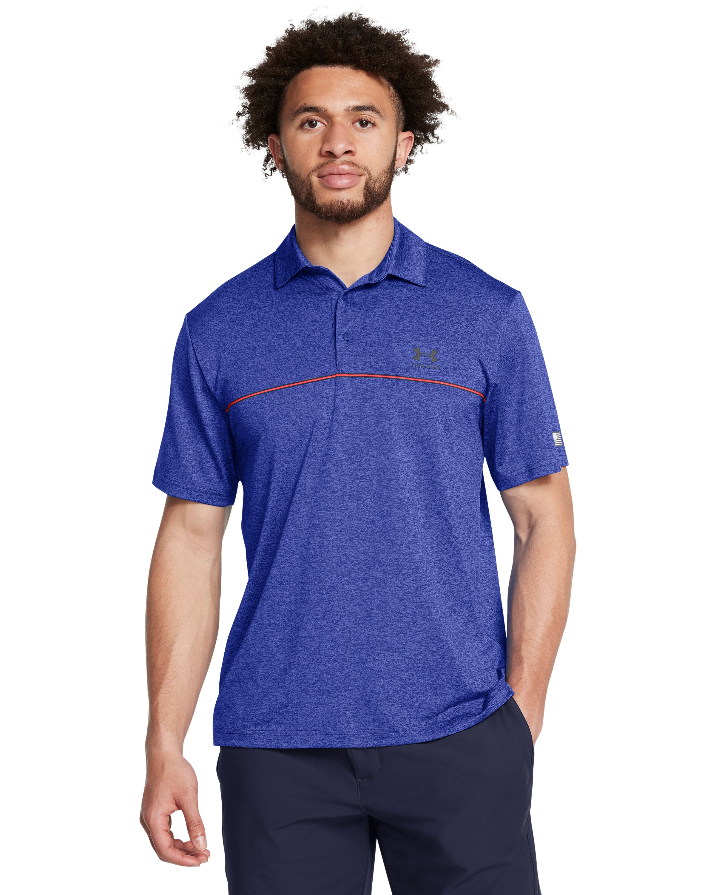 Men's UA Playoff 3.0 Freedom Stripe Polo  2
