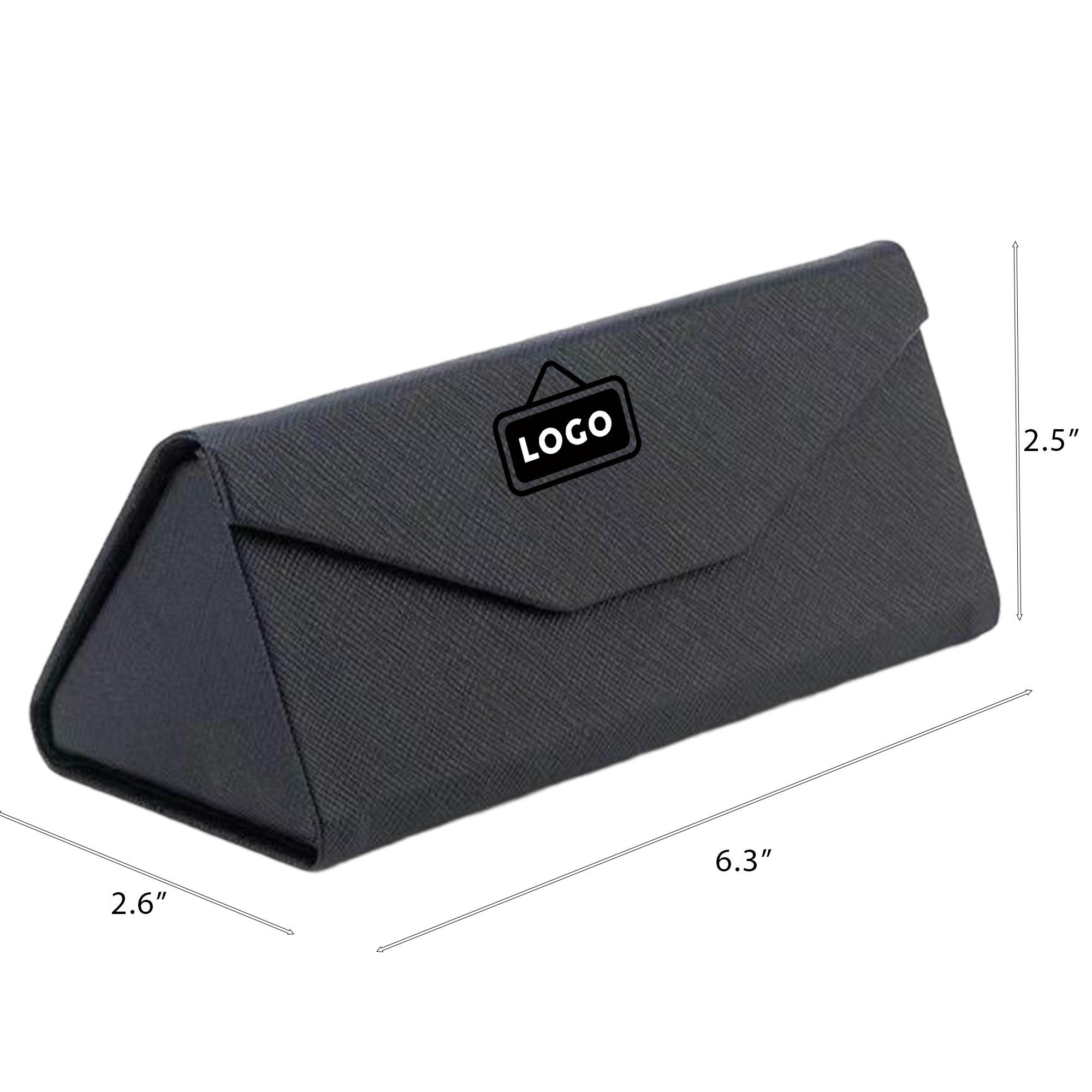 MOQ 50 Custom PU Leather Sunglasses Case with Soft Interior 5