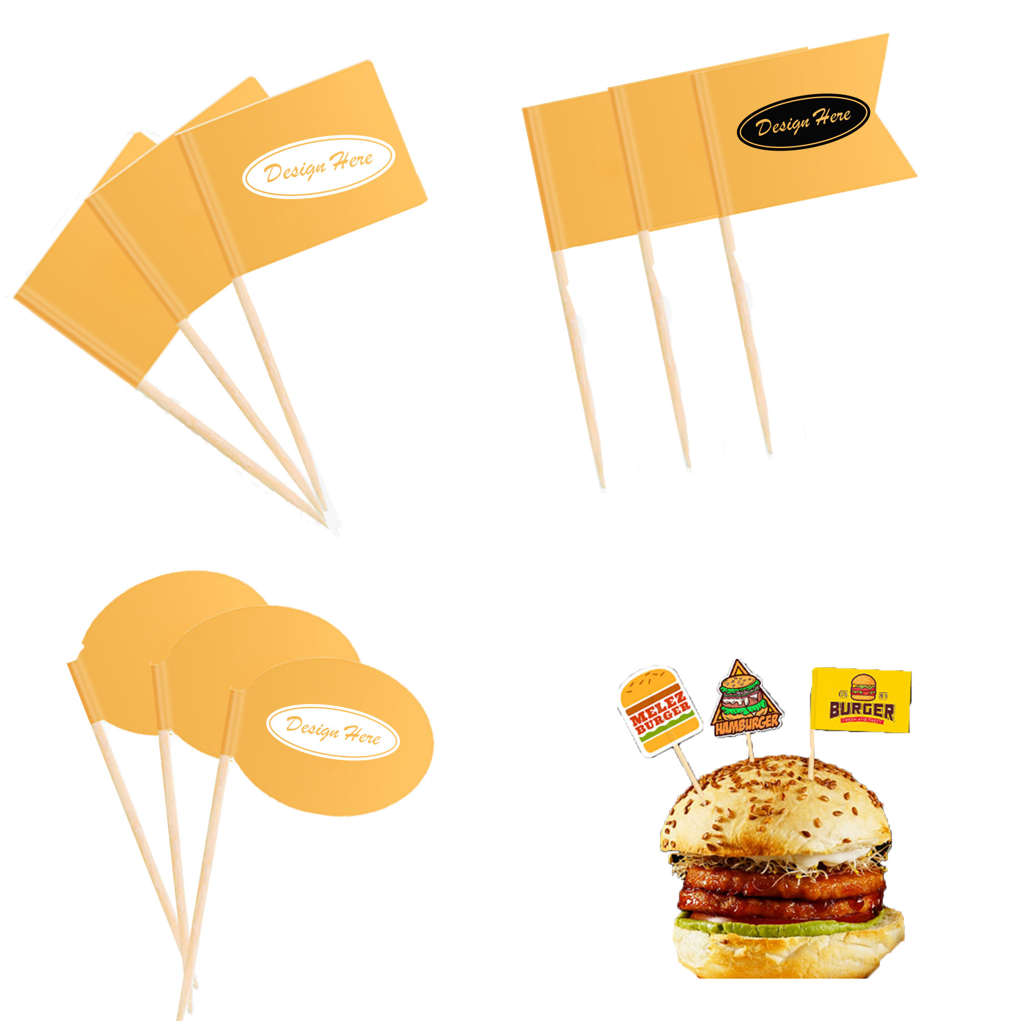 Full-Color Custom Toothpick Flags for Events and Promotions 7