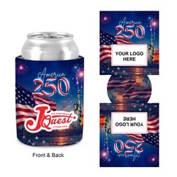 Free Shipping Flag Design Sublimated Collapsible Can Cooler