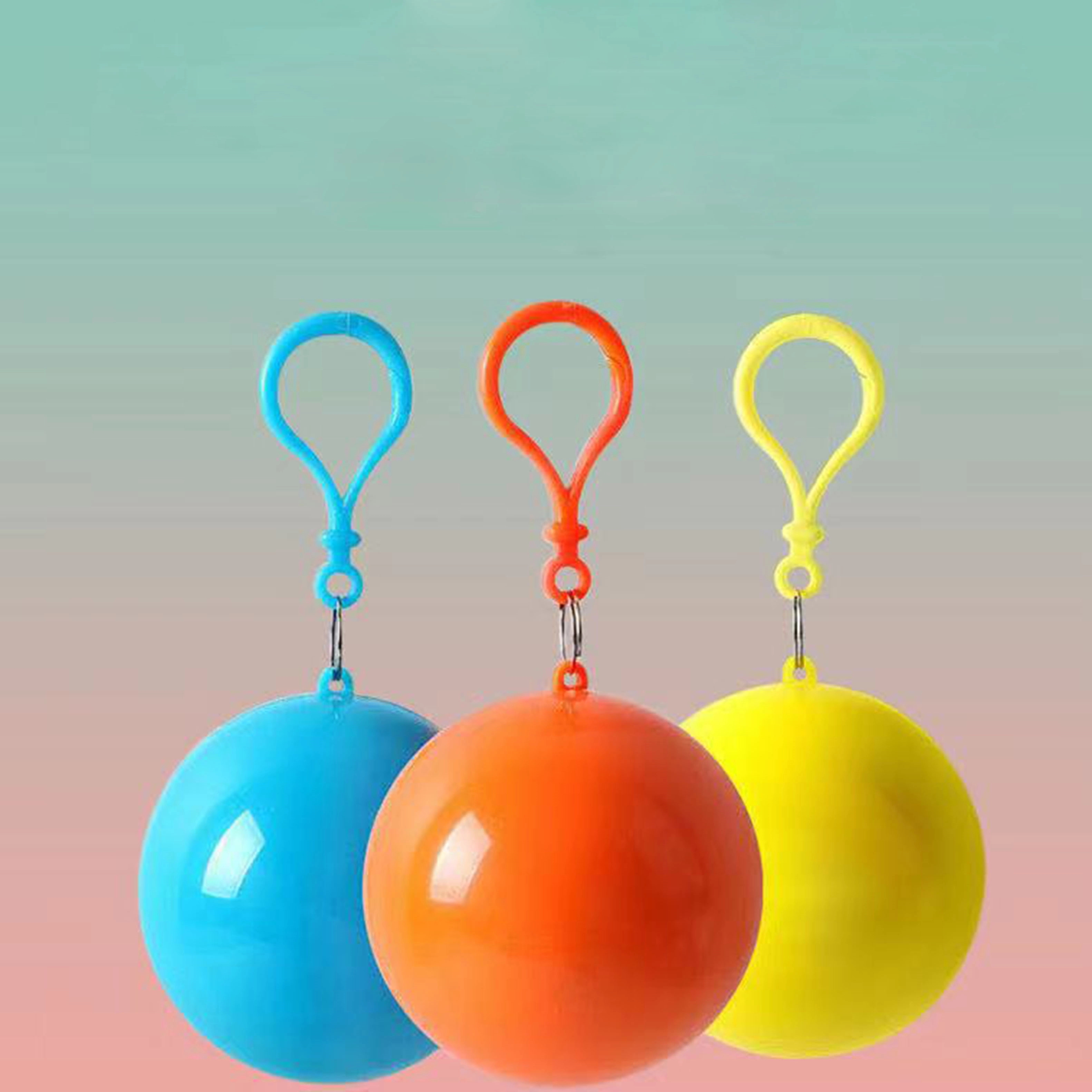 Disposable Rain Ponchos With Ball Shape Case 17