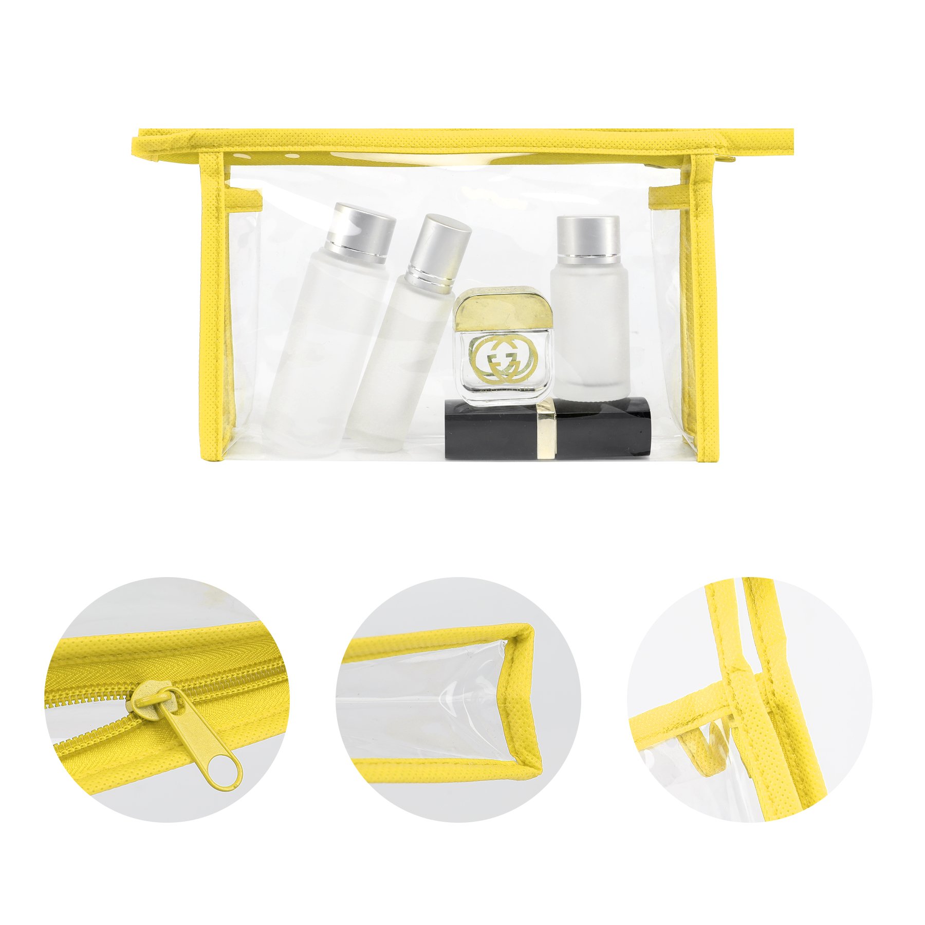 Clear Travel Security Toiletry Pouch 37