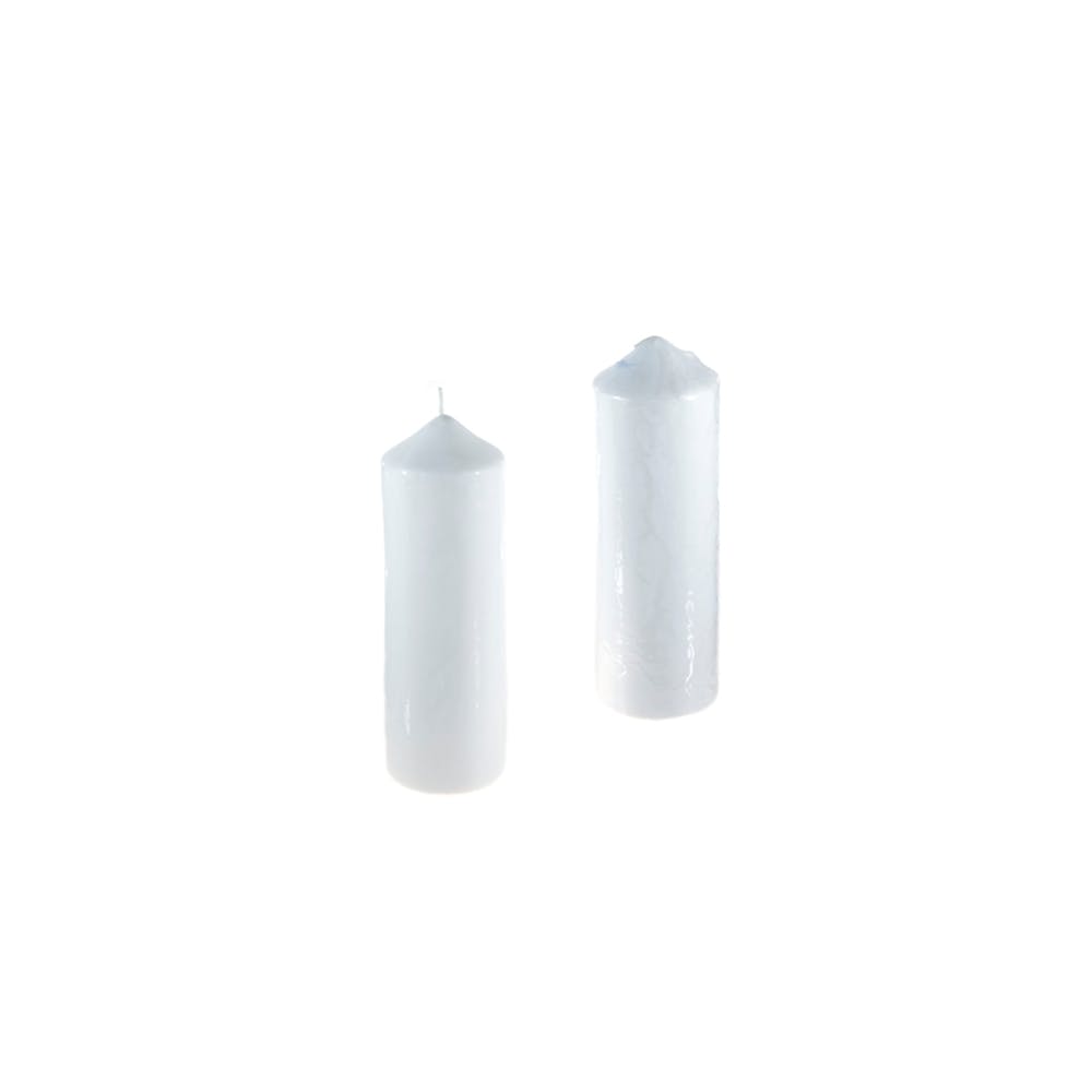 Pillar Candles - White 3" x 9" Dome Unscented, promotional household item with logo imprint 3