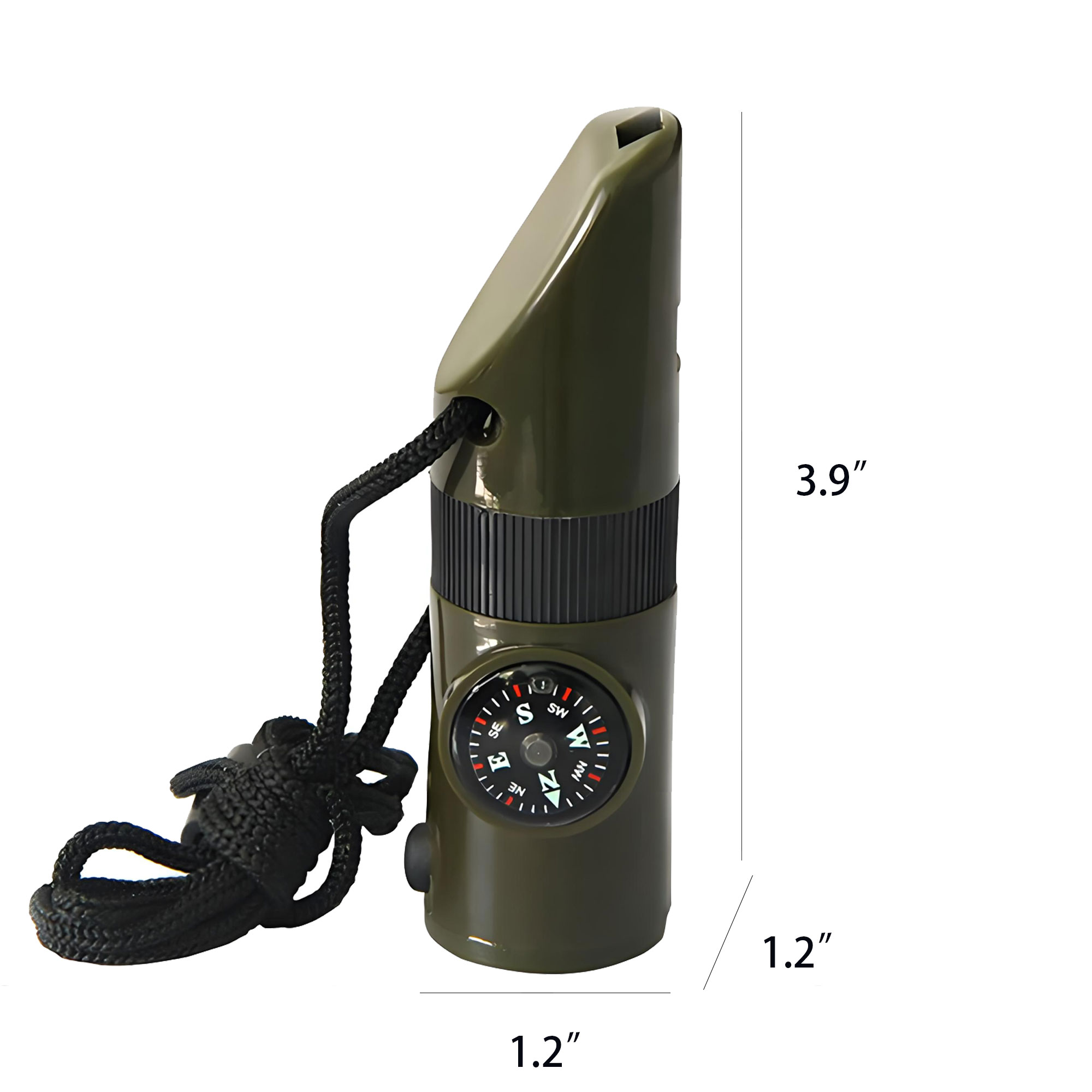 Outdoor Led Light Whistle W/Compass 6