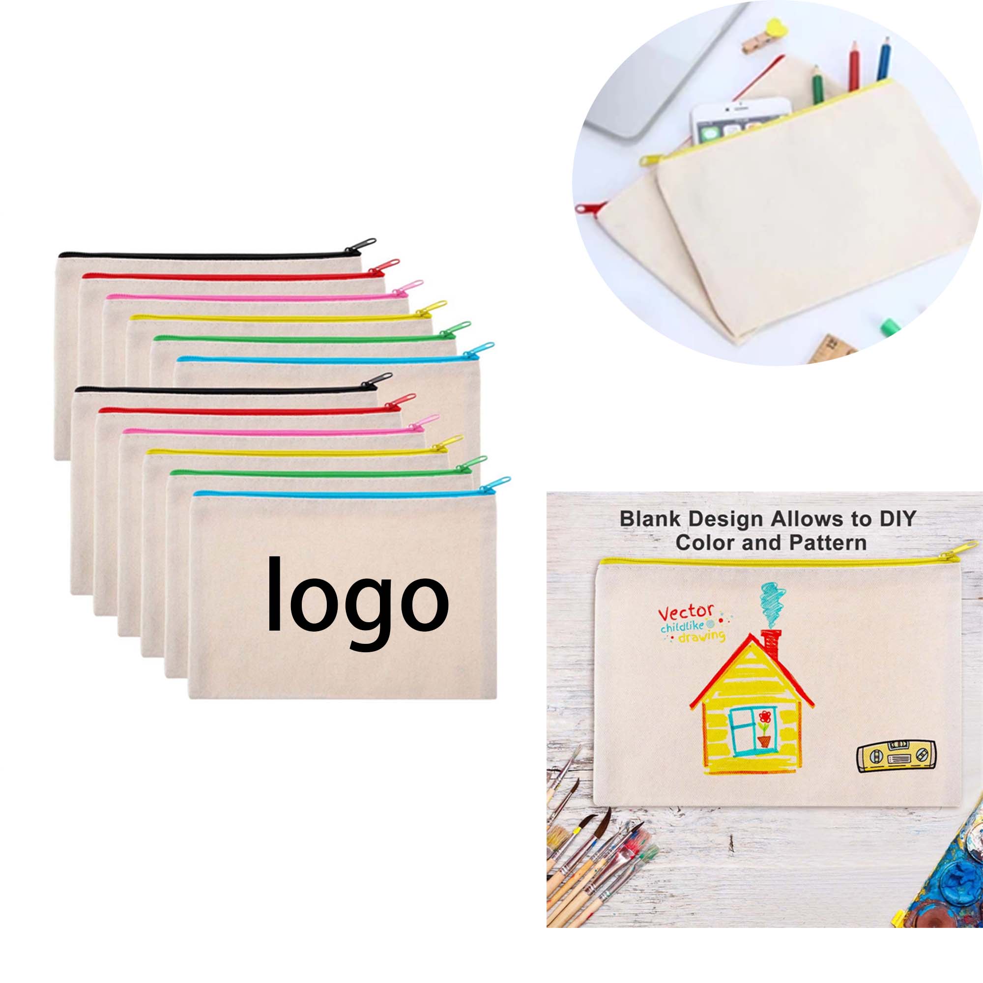 School Canvas Pencil Case 2