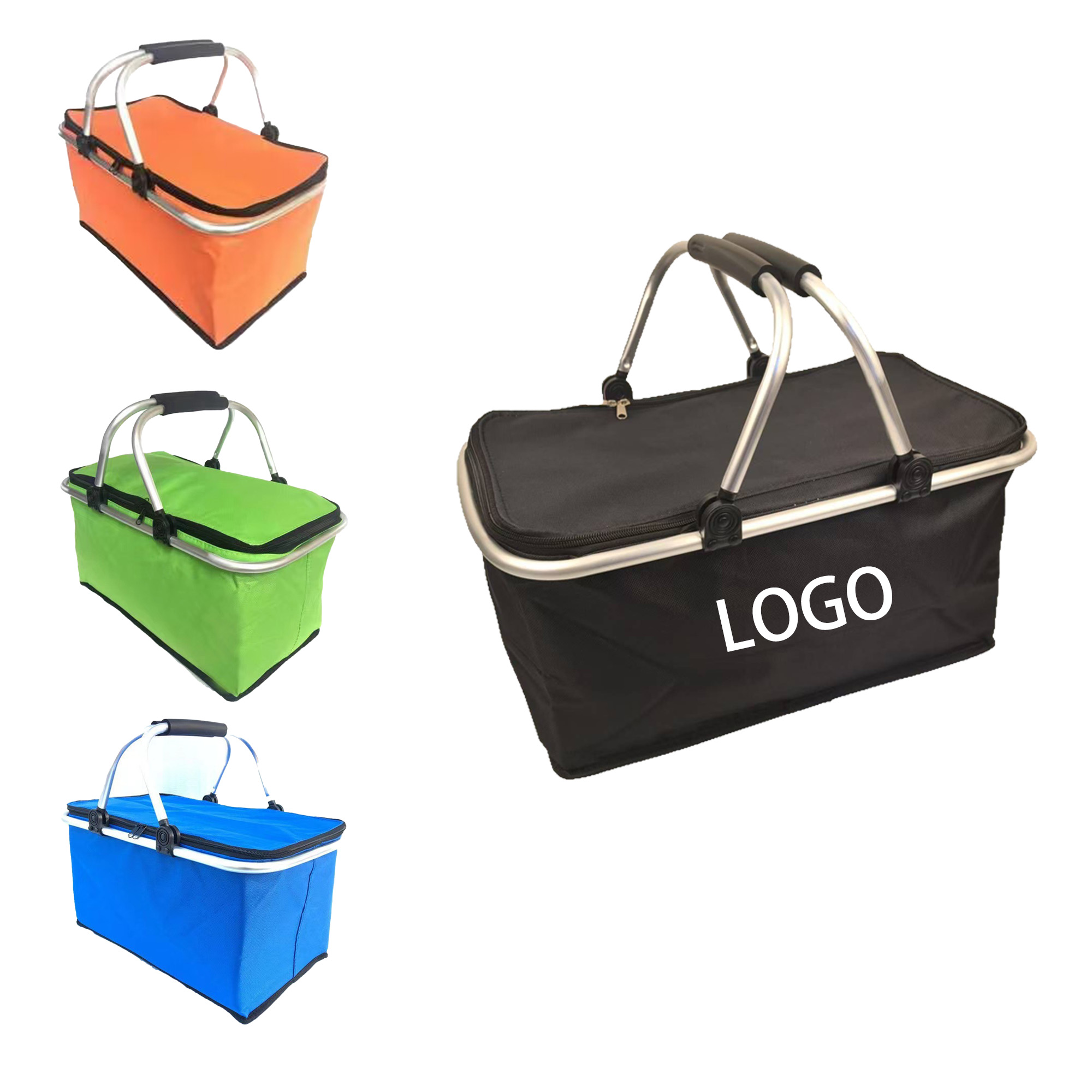 Collapsible Insulated Camping Basket Durable Oxford Fabric 7