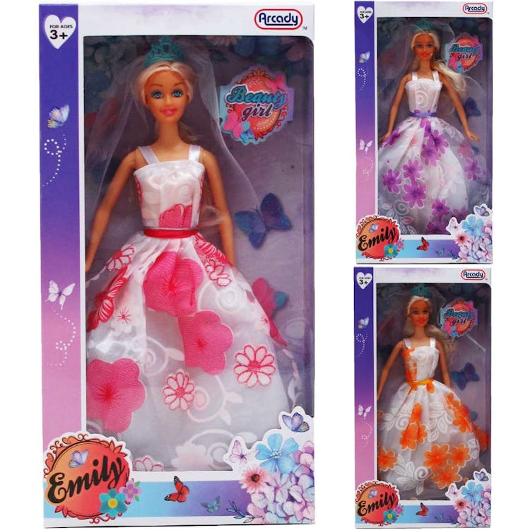 Emily Wedding Dolls Three Assorted - 11.5" 3