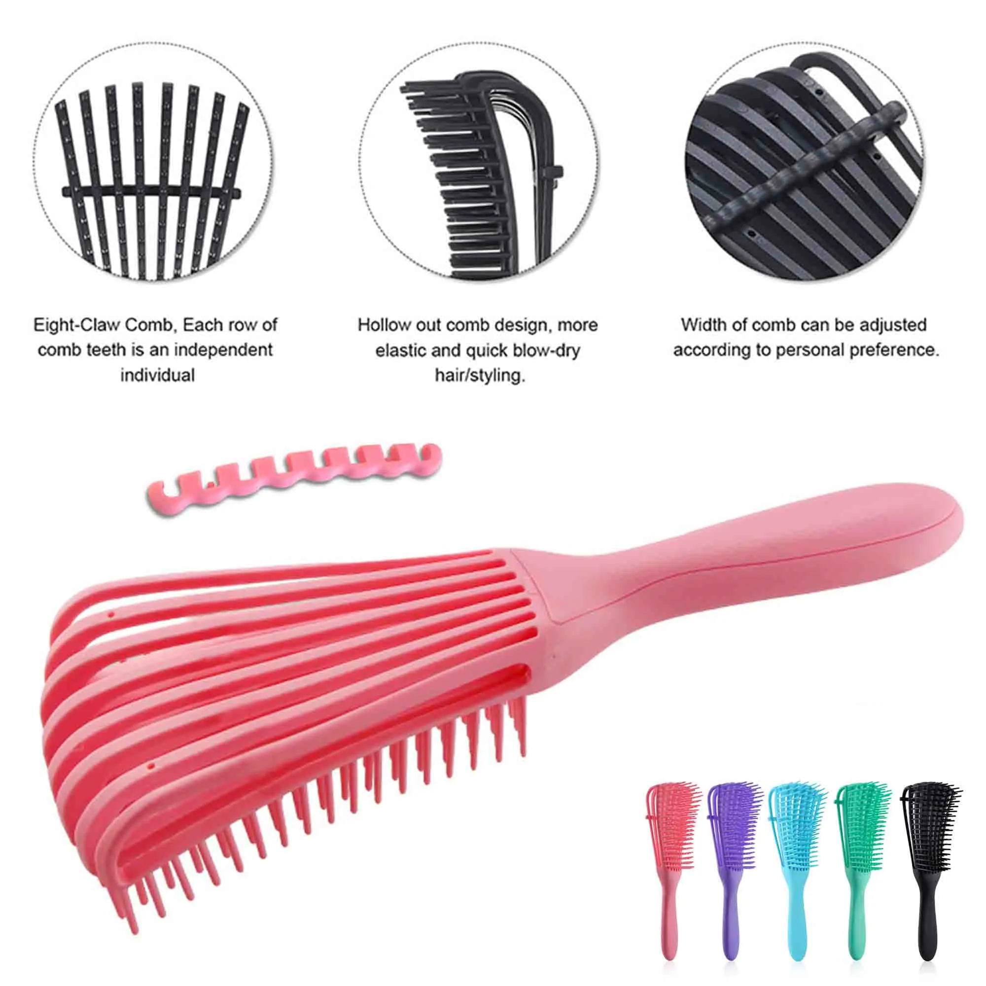Massage Detangling Comb Hair Brush 7