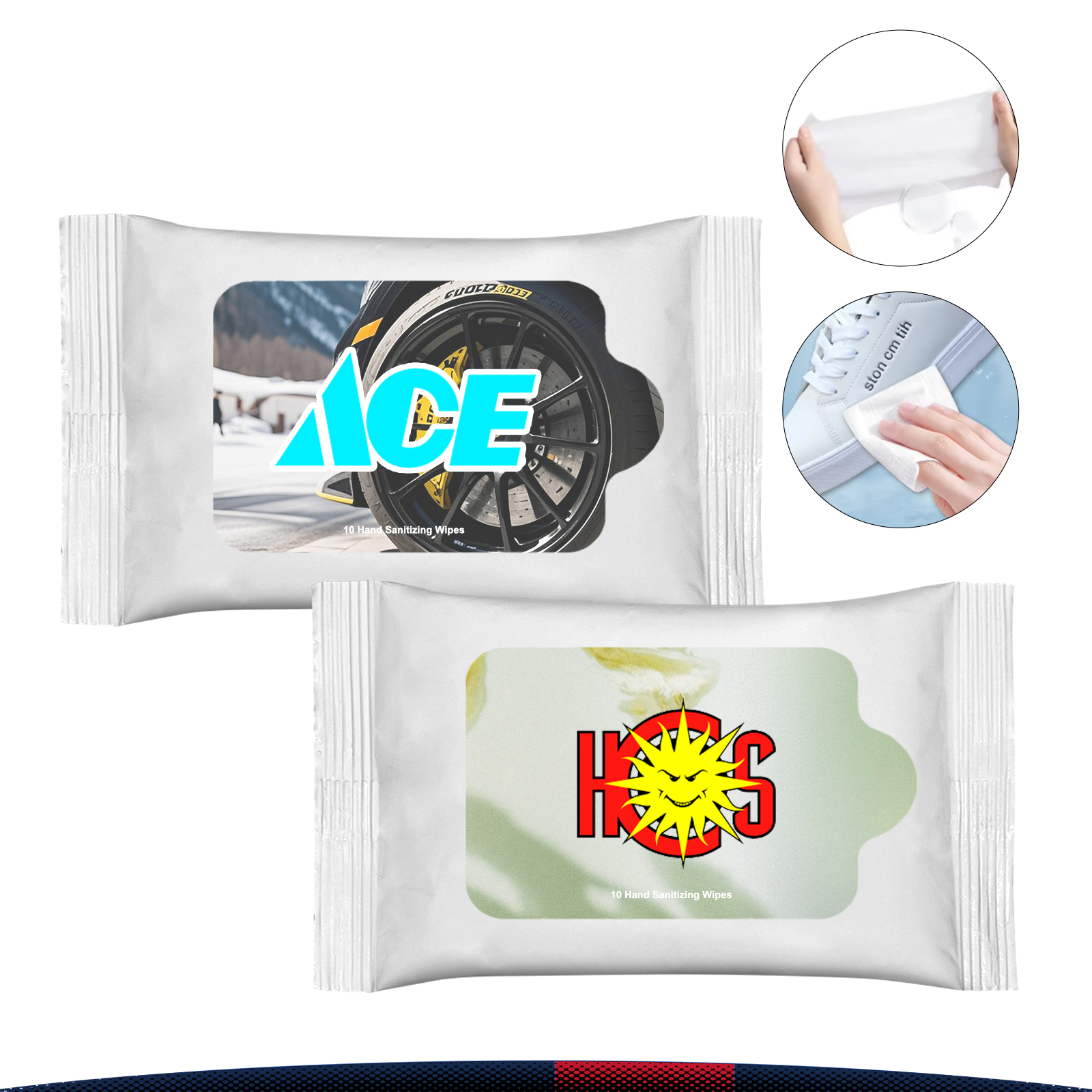 Algernon Sanitizing Hand Wipes Travel Pack