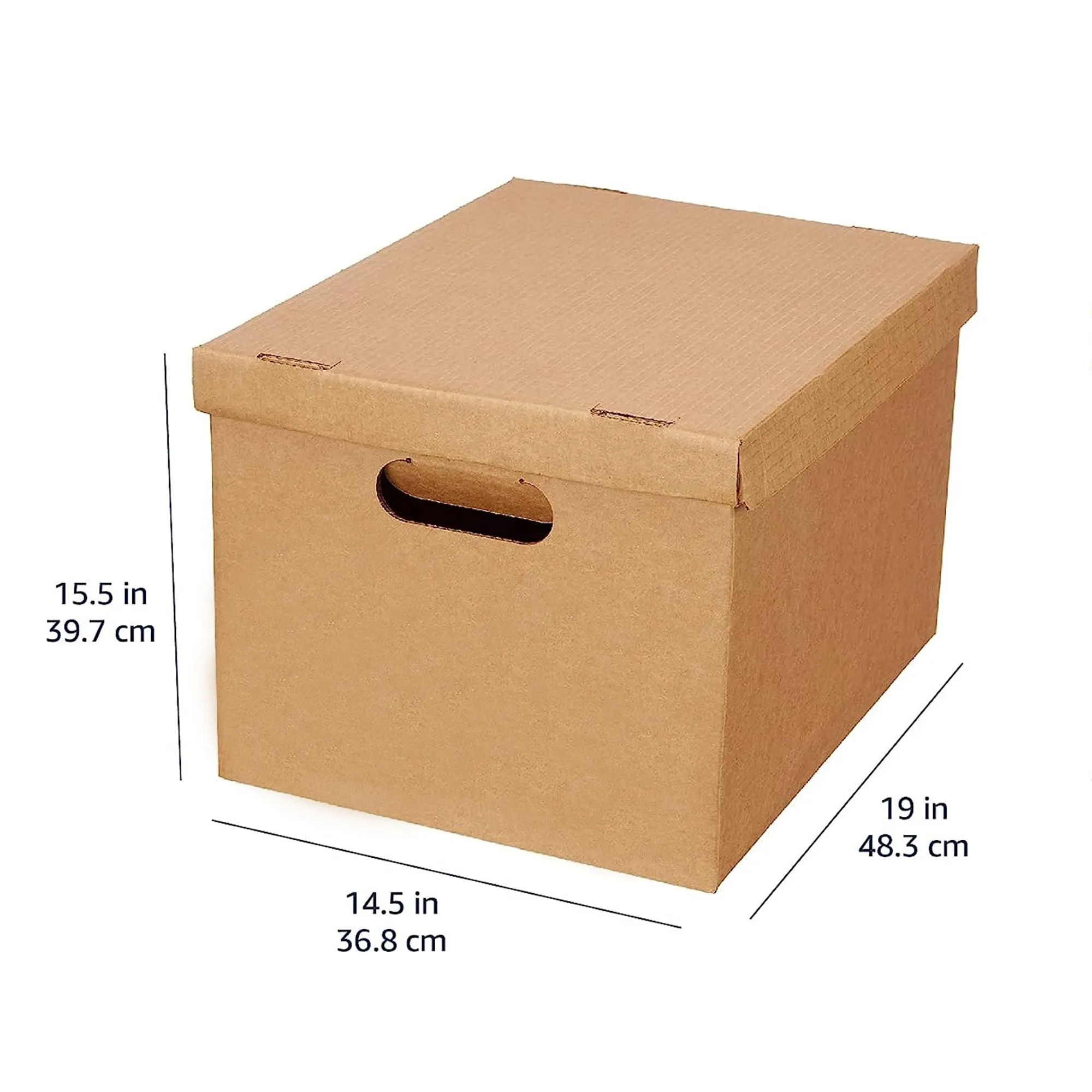 MOQ 20pcs 19" Corrugated Folding Carton With Buckle And Lid 7