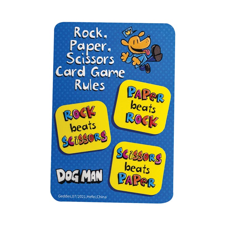 Dog Man Rock Paper Scissors Games - 40 Sight Words 3