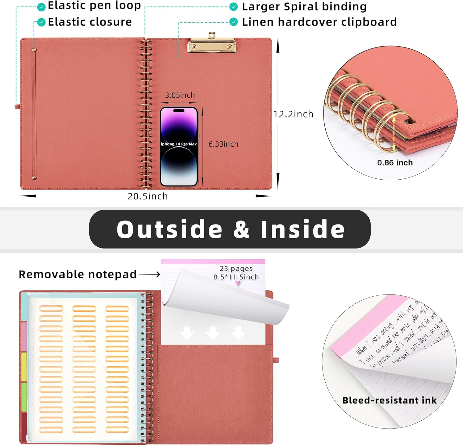 Portable Clipboard Combination With Folder And Notepad 42