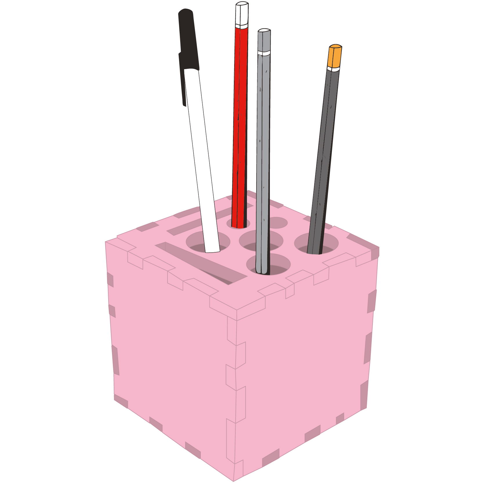 3" Puzzle Cube Organizer 40