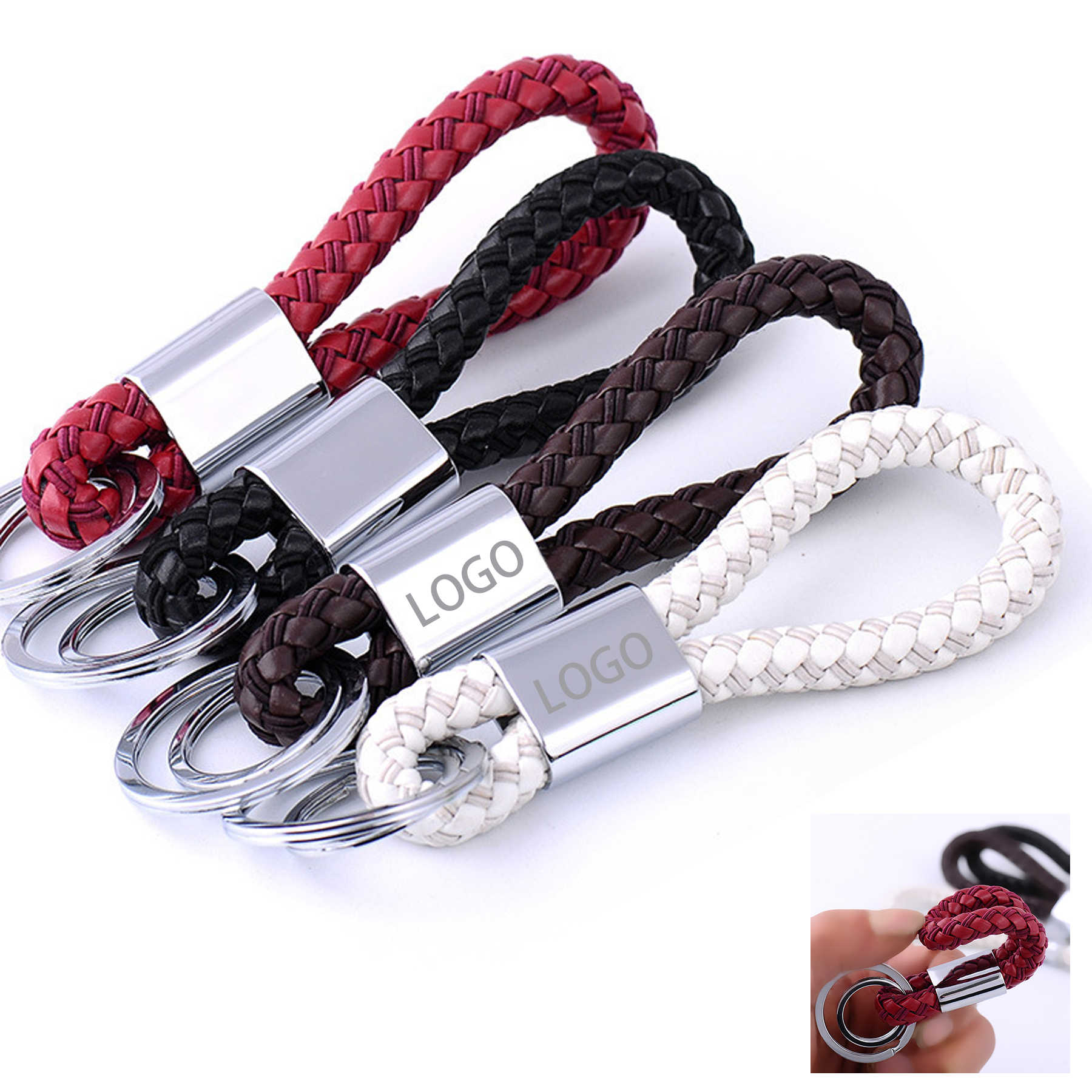 Braided Rope Metal keychain 4