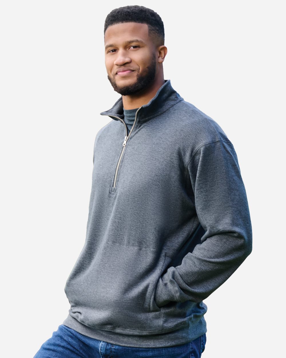 Unisex Electric Fleece Quarter-Zip Sweatshirt - 8741