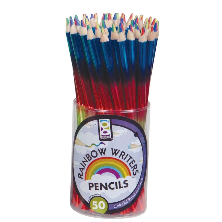 Rainbow Writer Pencils Multicolor 50 Pack 2