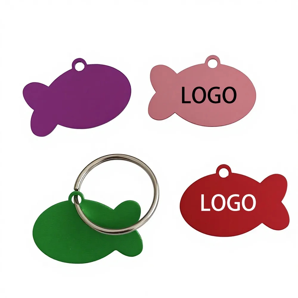 Cute Fish Shaped Blank Keychain Pendant 3