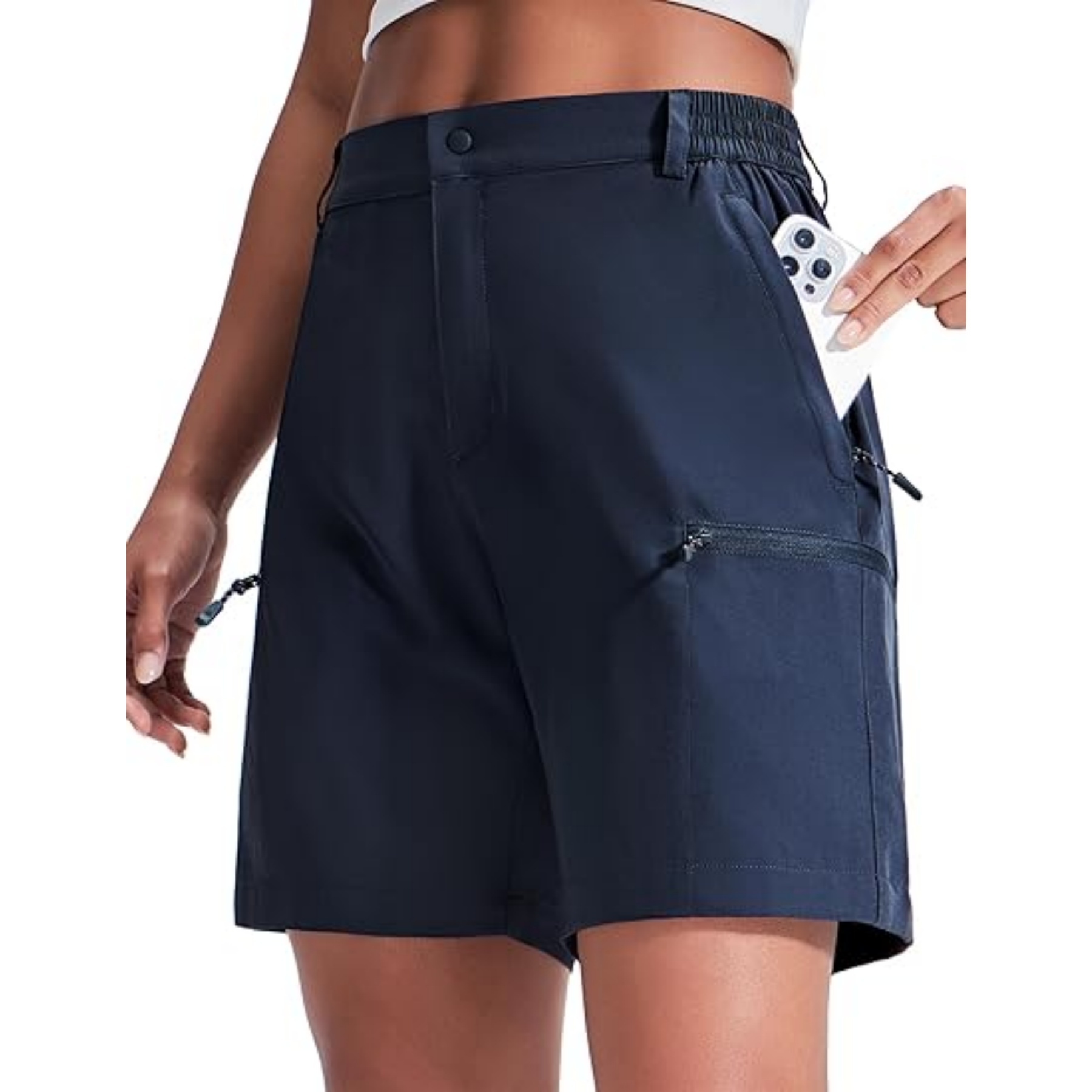 Quick Dry Lightweight UV Zipper Cargo Shorts 22