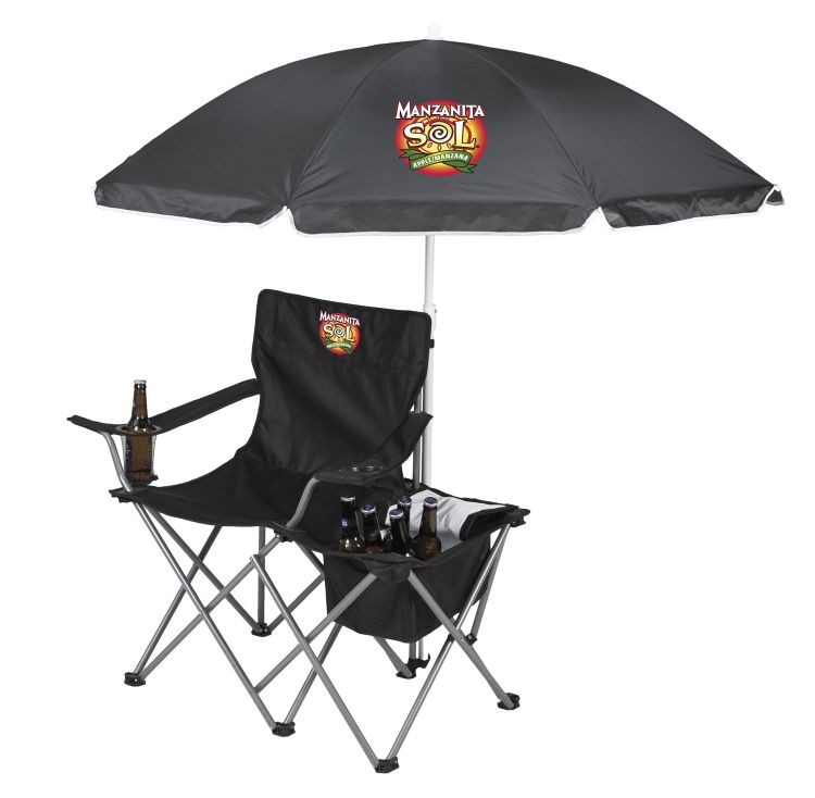 Custom Beach Umbrella, Chair and Cooler Combo Party In A Bag