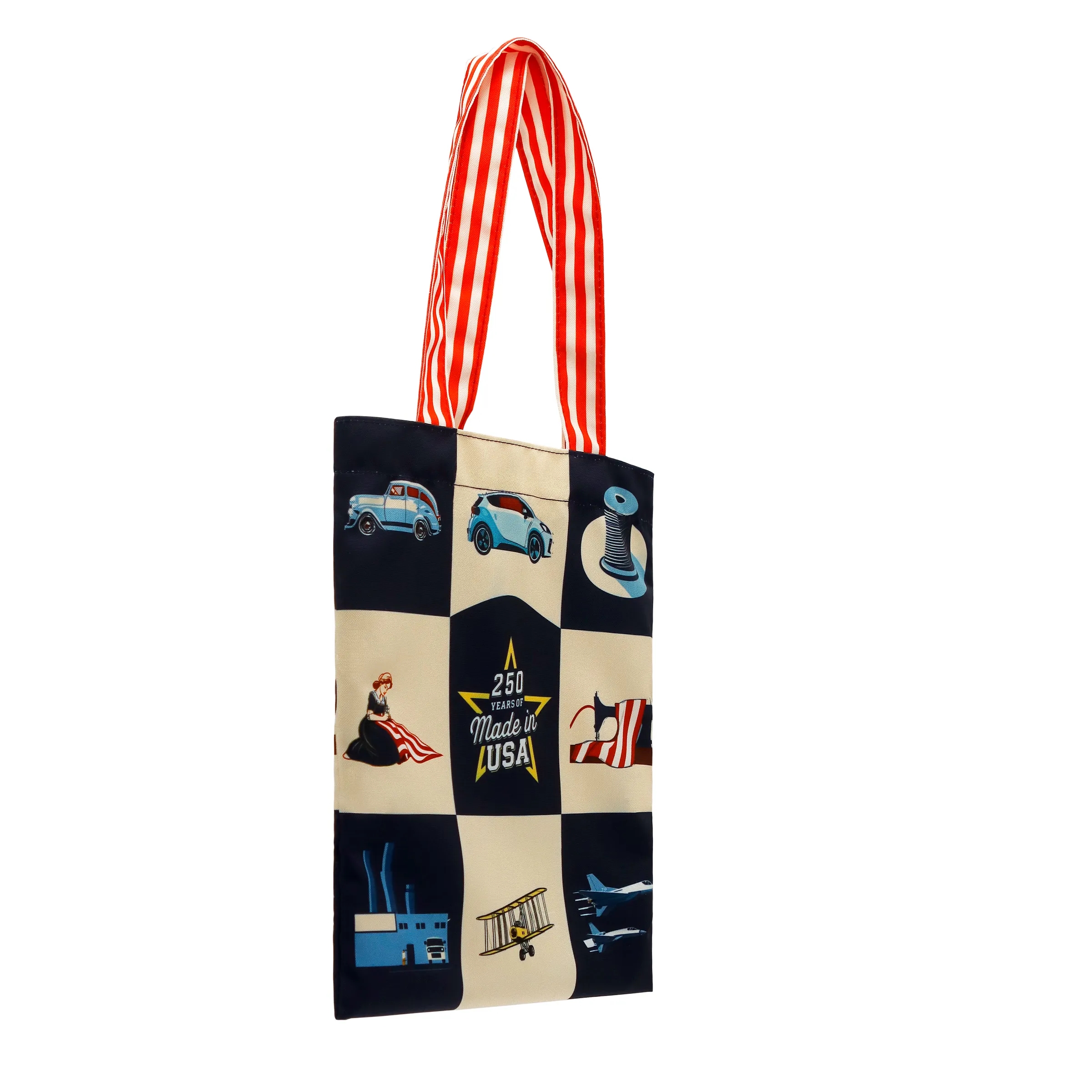 Flat DyeSub Tote USA Made / Union Print Hndl