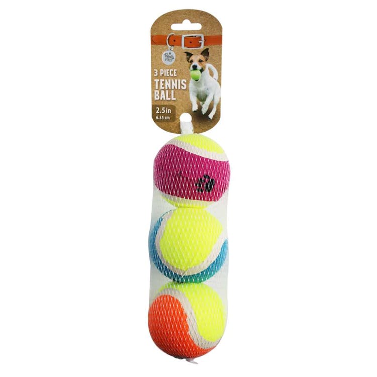 Pet Toy Tennis Balls 3 Pack 3