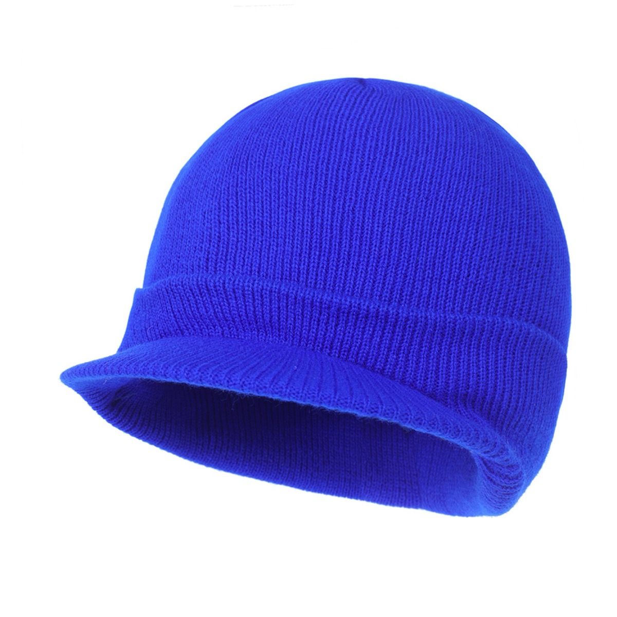 Classic Men's Knit Beanie with Brim for Cold Weather 16