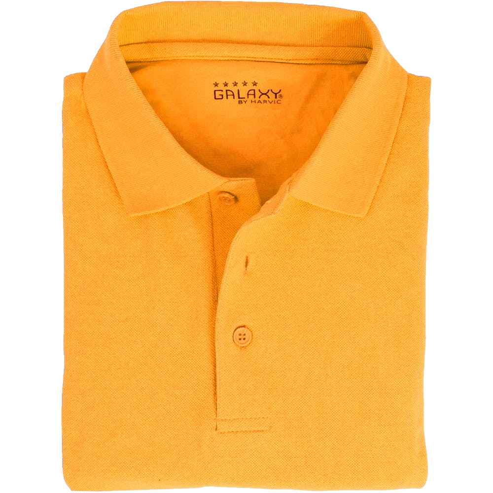 Adult Uniform Polo Shirts - Gold Short Sleeve Size XL 3