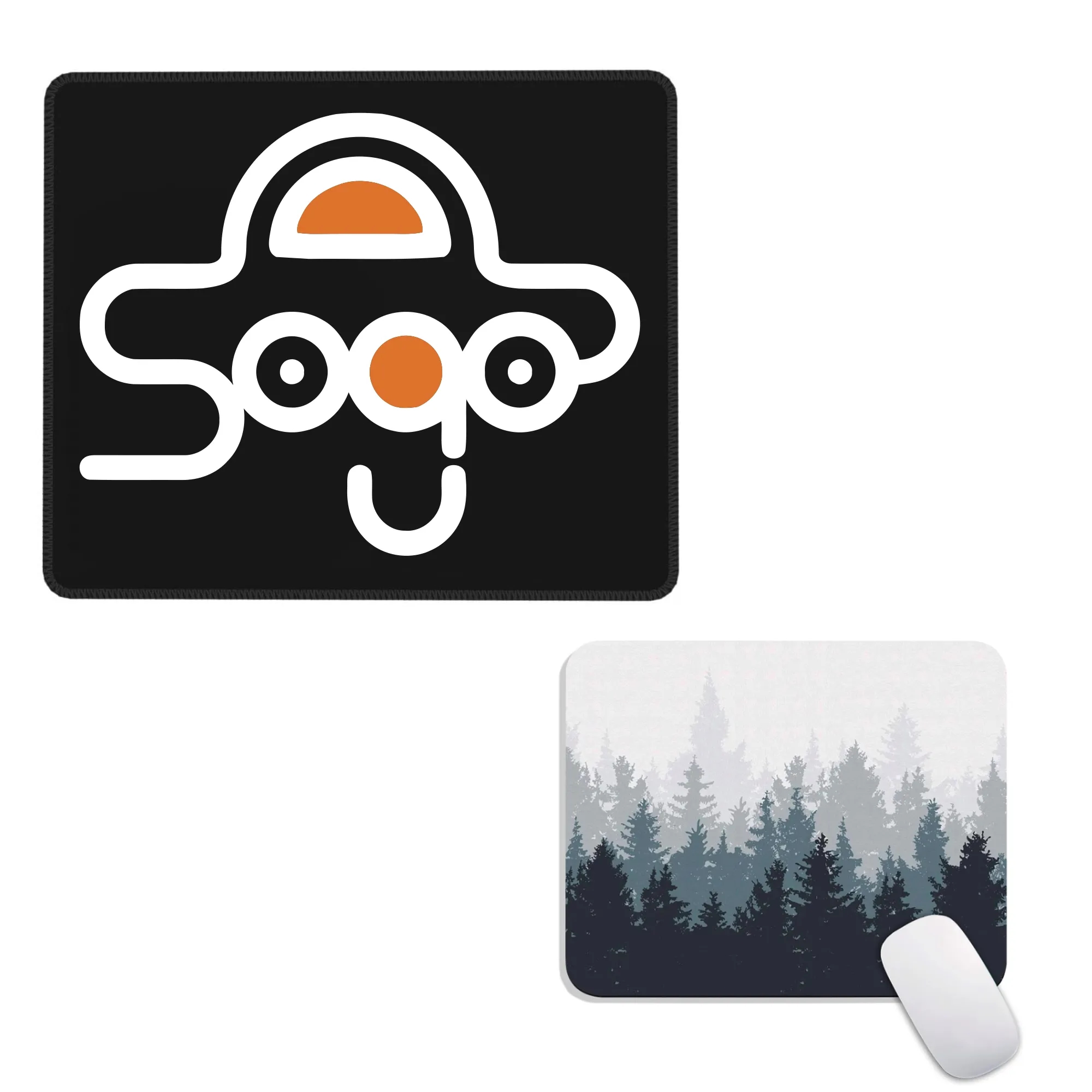 7" x 8.6" Full Color Mouse Pad with Stitched Edge MOQ 50 8